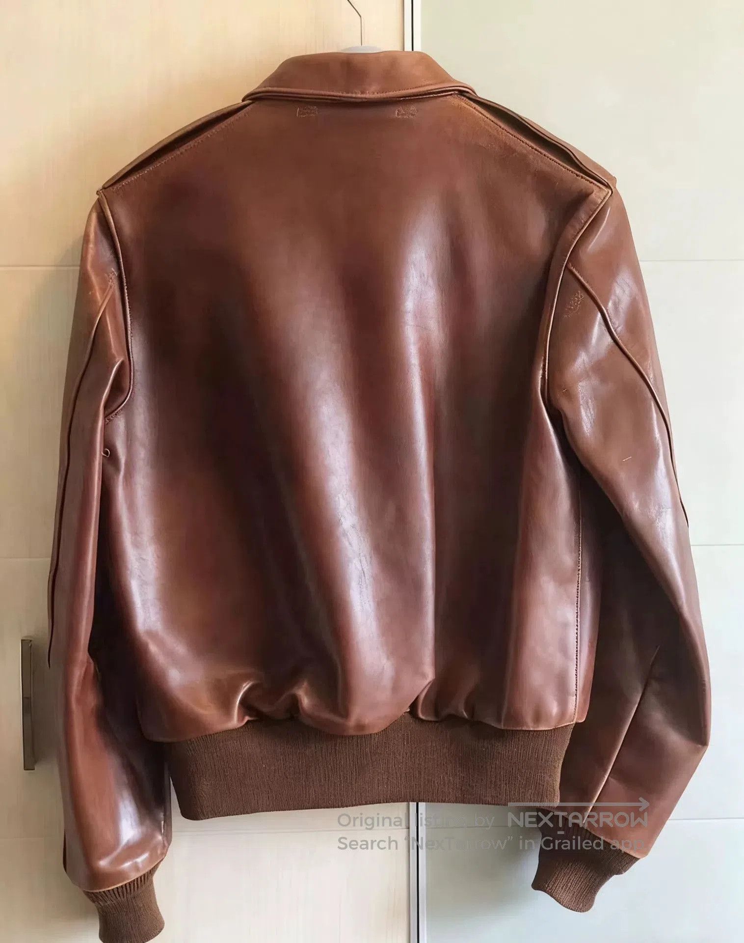 The Real McCoy's The Real McCoy's A-2 Flight Jacket Brown Leather. Size US M / EU 48-50 / 2 - 2 Thumbnail