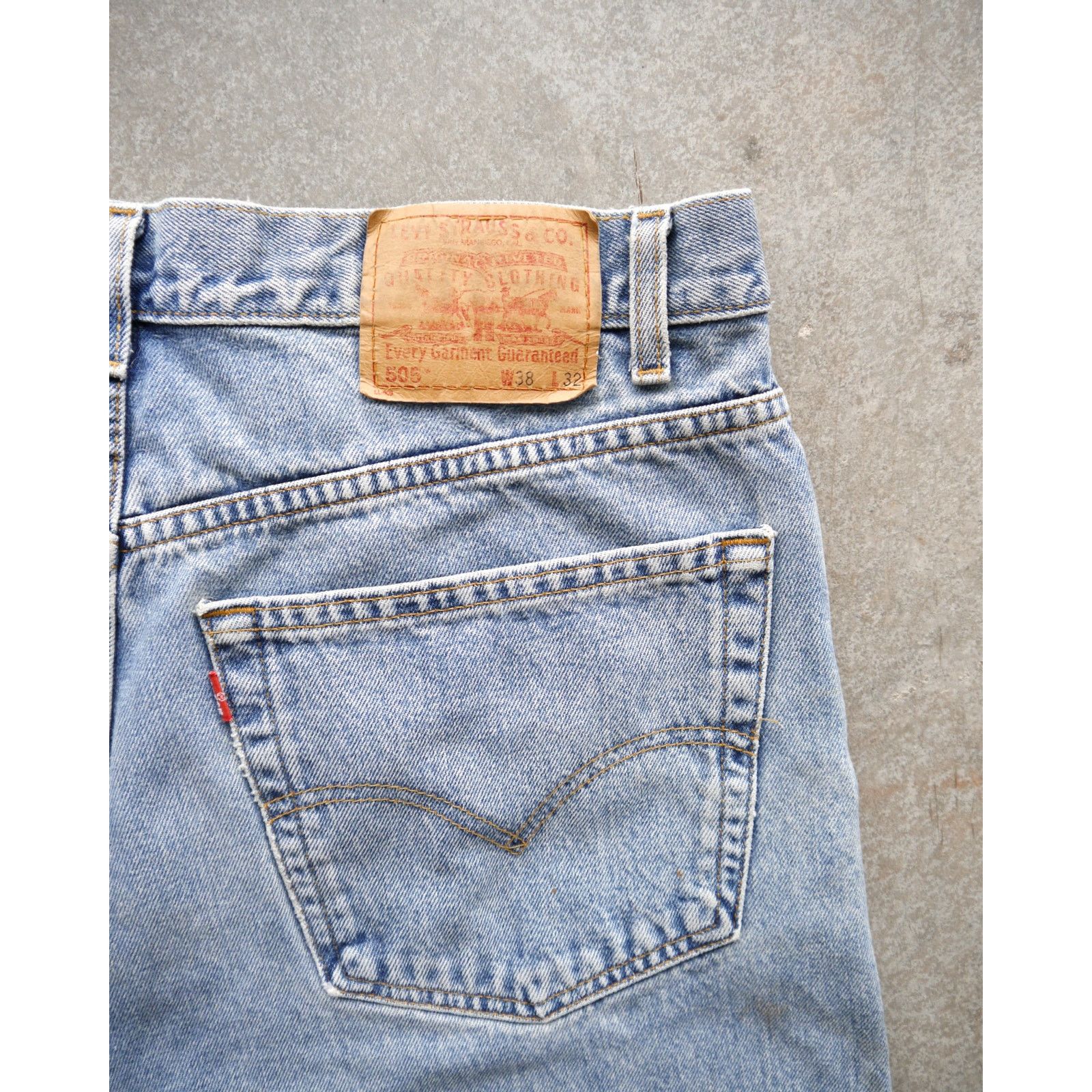Levi's × Vintage Vintage 90s Levi’s 505 Light Wash Painter Jeans Size US 36 / EU 52 - 5 Thumbnail