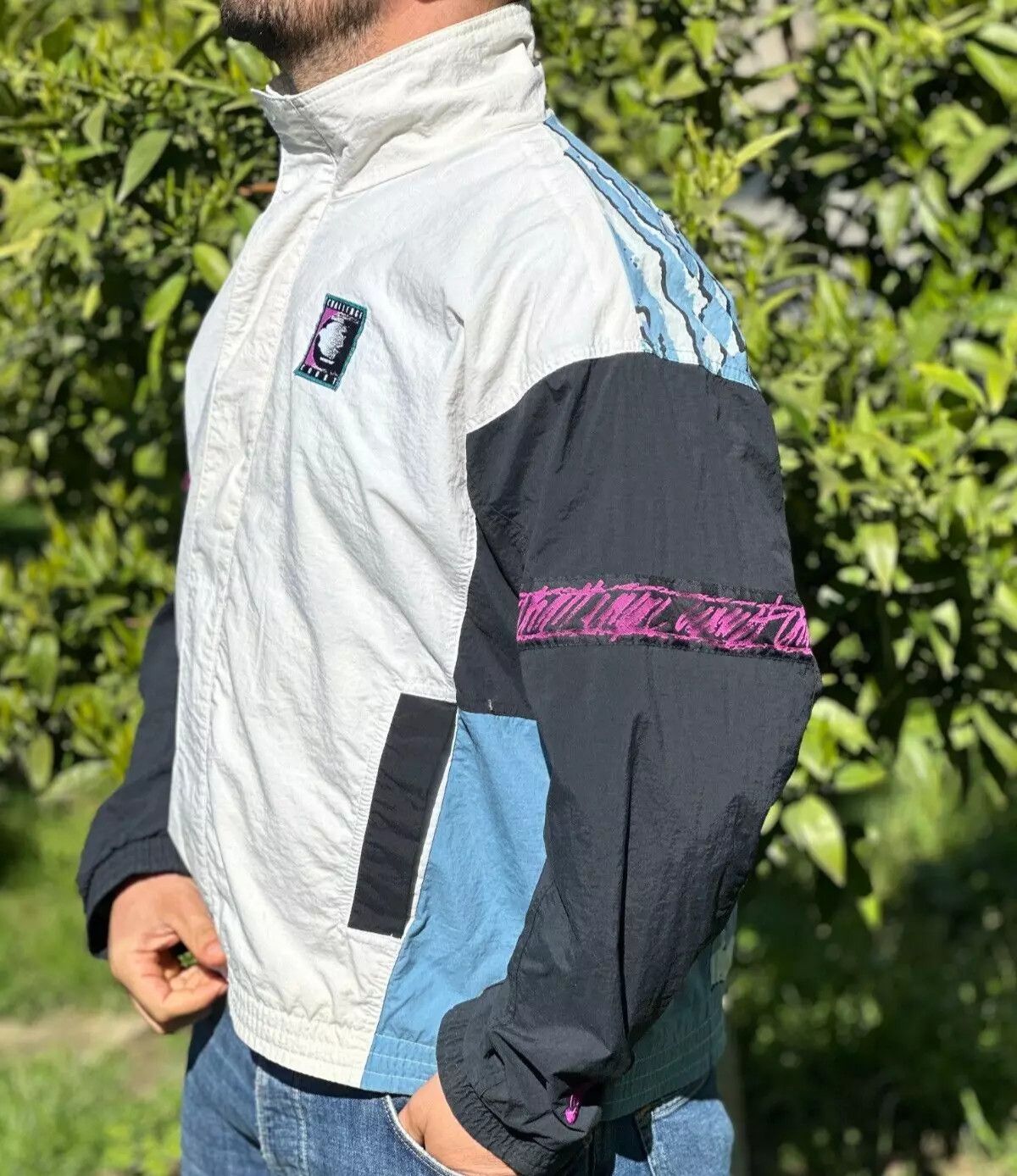 Nike Archive 90's Nike Challenge Court Windbreaker Size L Swoosh Size US L / EU 52-54 / 3 - 17 Thumbnail