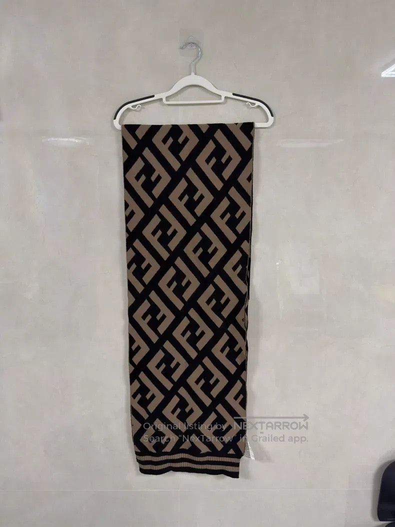 Fendi Fendi size 190x35cm Classic big logo double F monogram scar Size ONE SIZE - 2 Thumbnail
