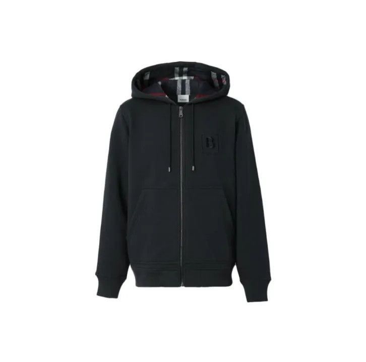 Burberry Burberry Burberry Navy Logo Print Hoodie Jacket-2507 Size US M / EU 48-50 / 2 - 1 Thumbnail