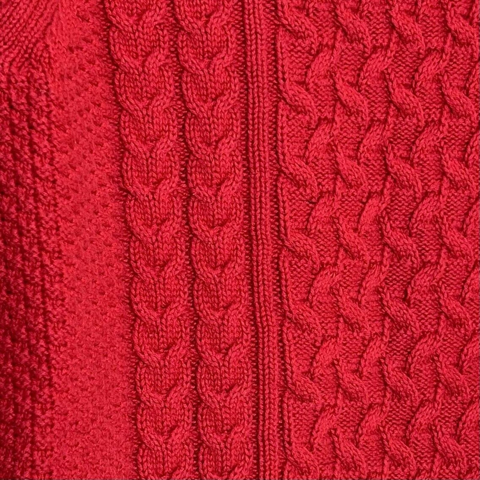 Gap Gap Red Chunky Knit Crewneck Sweater Size XS / US 0-2 / IT 36-38 - 6 Thumbnail