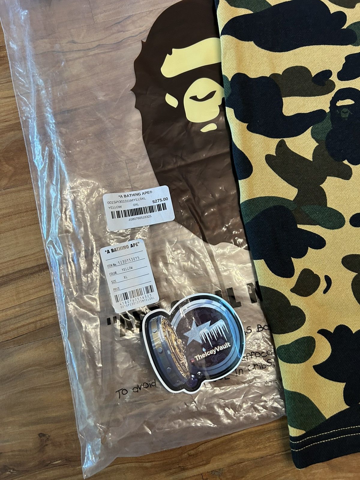 Bape NEW Bape Yellow Camo 1st Camo Sweat Shorts Size US 34 / EU 50 - 8 Thumbnail