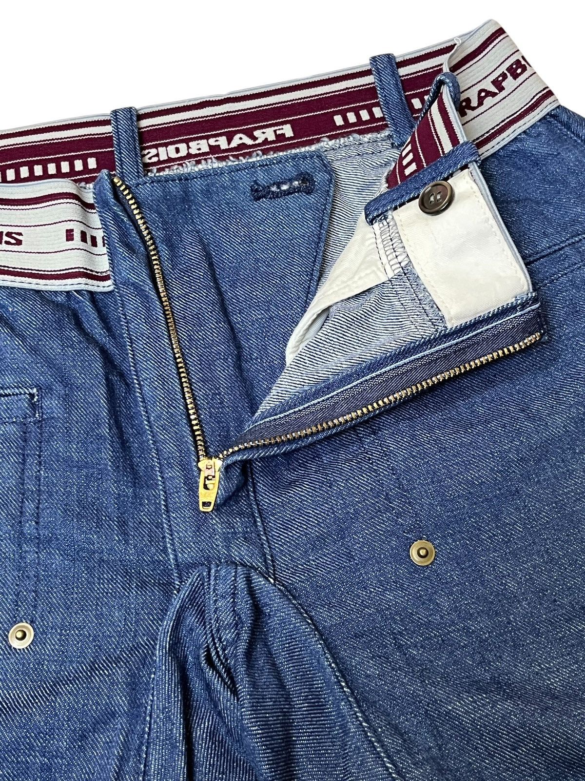 Issey Miyake ICONIC🔥FRAPBOIS ISSEY MIYAKE STRETCH COTTON JEANS Size US 30 / EU 46 - 11 Thumbnail