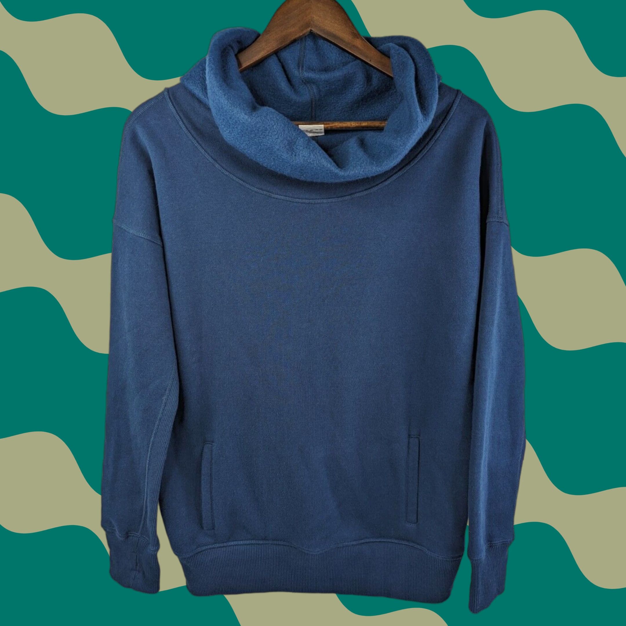 Vintage Zyia Active Women’s Navy Blue Oh So Soft Hoodie with Thumbholes Size XS Size XS / US 0-2 / IT 36-38 - 1 Thumbnail
