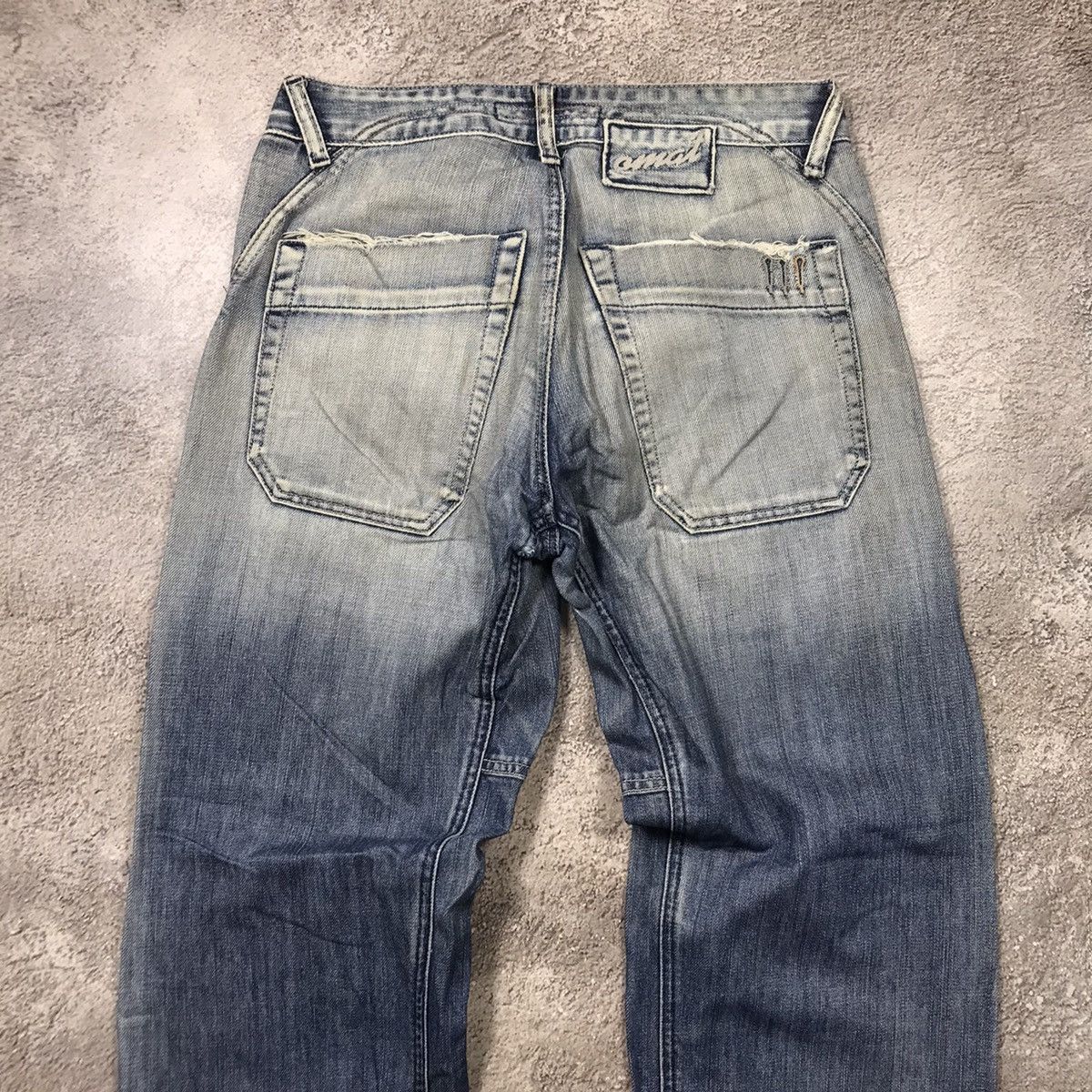 Vintage Vintage Y2K Baggy Distressed Flared Jeans Grunge Japan 29 Size US 29 - 4 Thumbnail