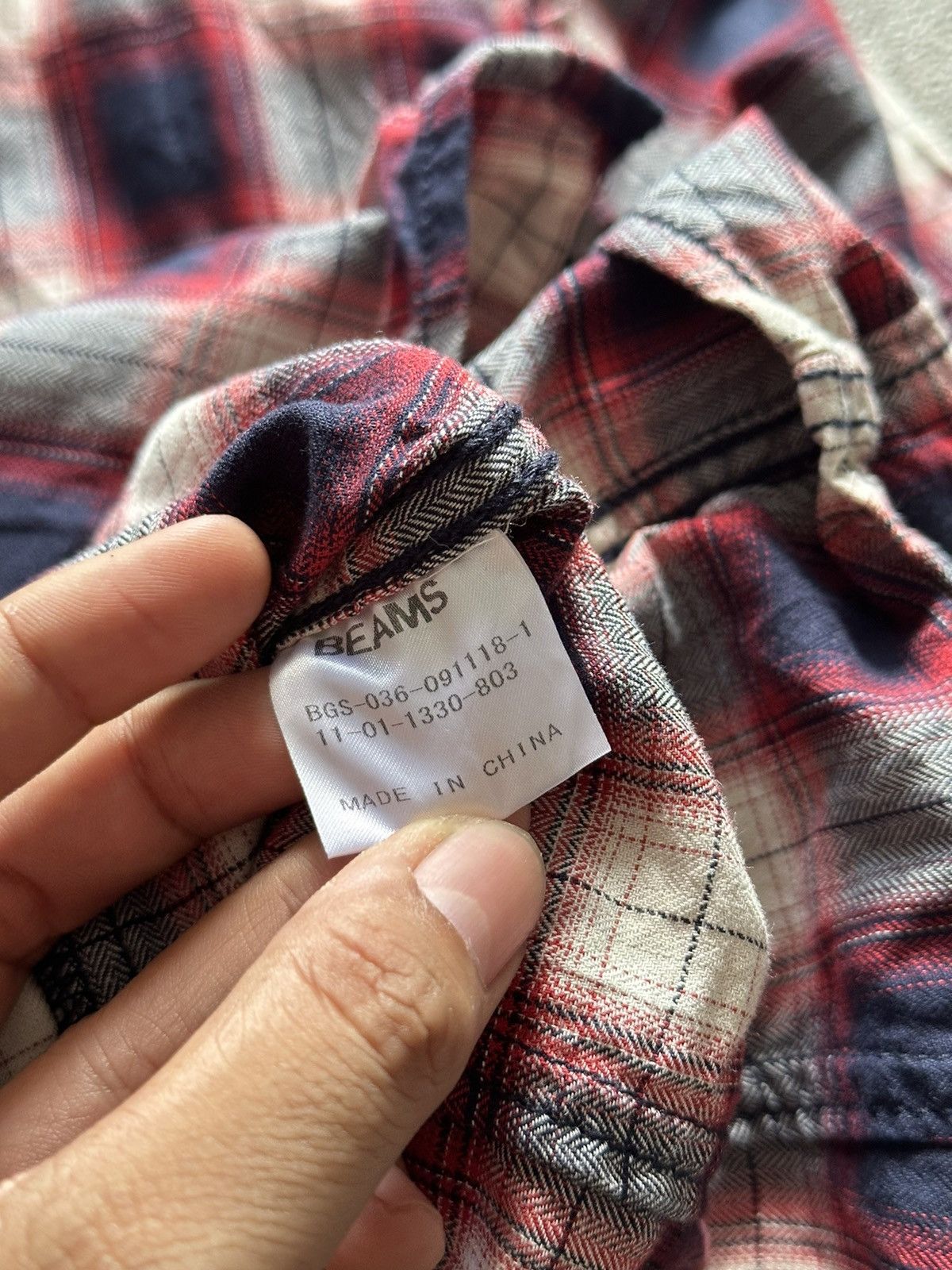 Beams Plus Japanese Beams Zip Up Plaid Punk Shirt Size US S / EU 44-46 / 1 - 6 Thumbnail