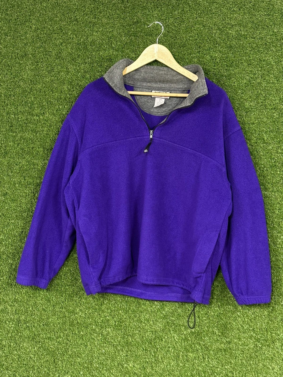 Vintage Vintage Alpine Purple Zip Hiking Tech Fleece Pull Over XL Size US XL / EU 56 / 4 - 1 Thumbnail