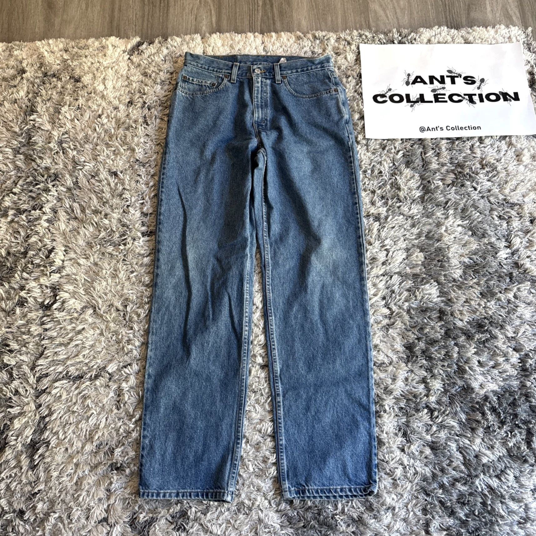 Levi's VINTAGE Levi’s 43901 Blue Denim Relaxed Fit Straight Jeans Men’s 33x33 34x34 Tag RARE Mens Size US 33 - 6 Thumbnail