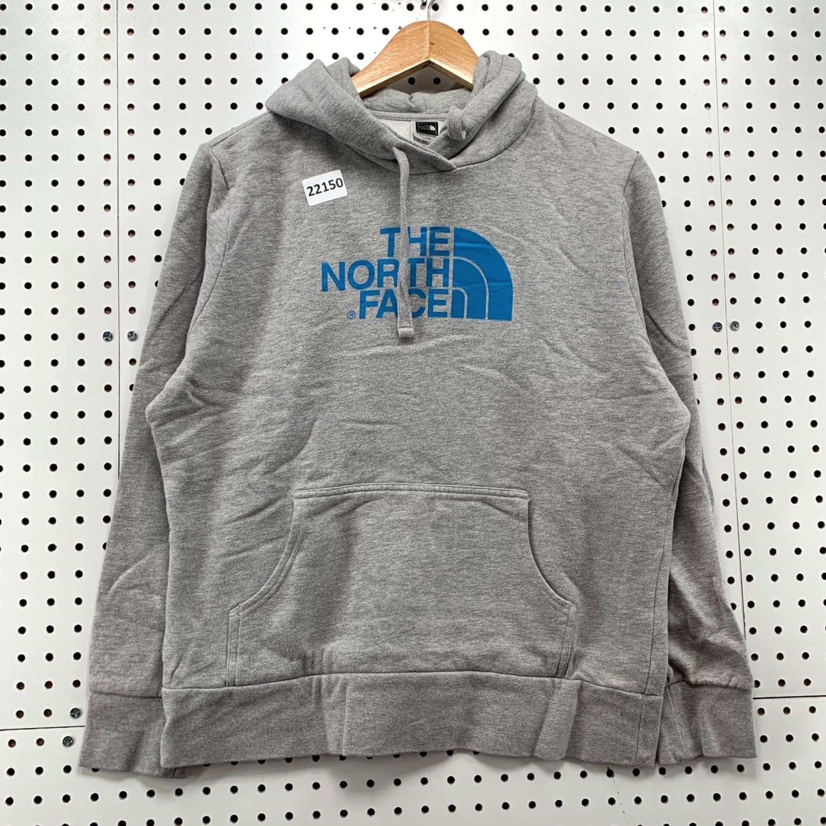 The North Face North Face Sweatshirt Blue Logo Womens Large Hooded Pullover Gray Blue Logo Sweatshirt Womens Large Hooded Pullover Size L / US 10 / IT 46 - 5 Thumbnail