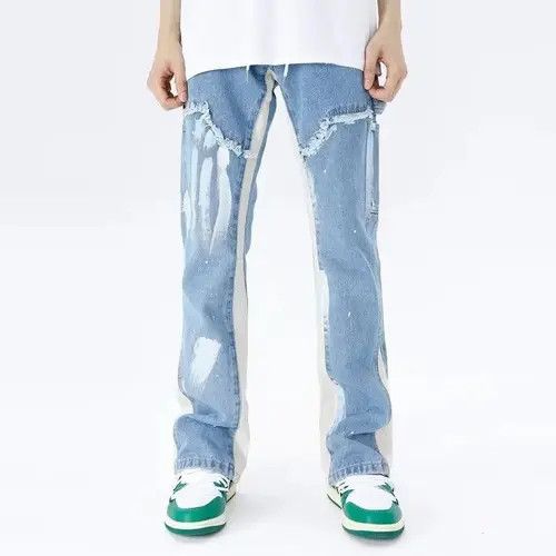 image of Vintage Jeans Cargo Pants Men in Blue (Size 32)