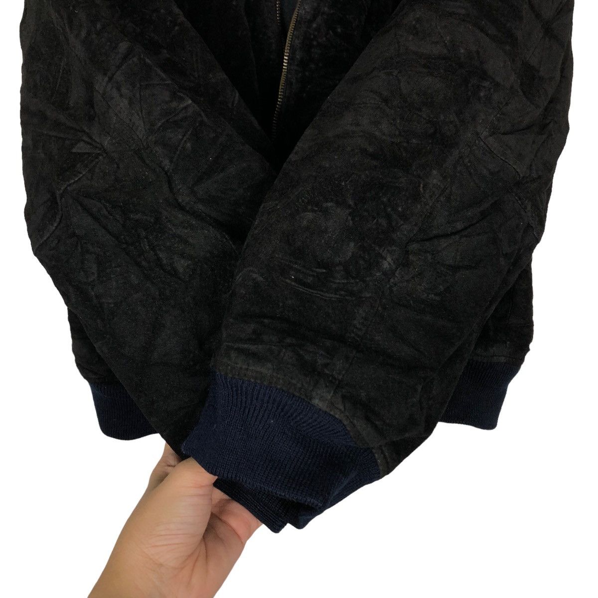 Japanese Brand 🔥90’s Vintage Biker Bomber Leather Jacket Suede Japan Size US L / EU 52-54 / 3 - 13 Thumbnail