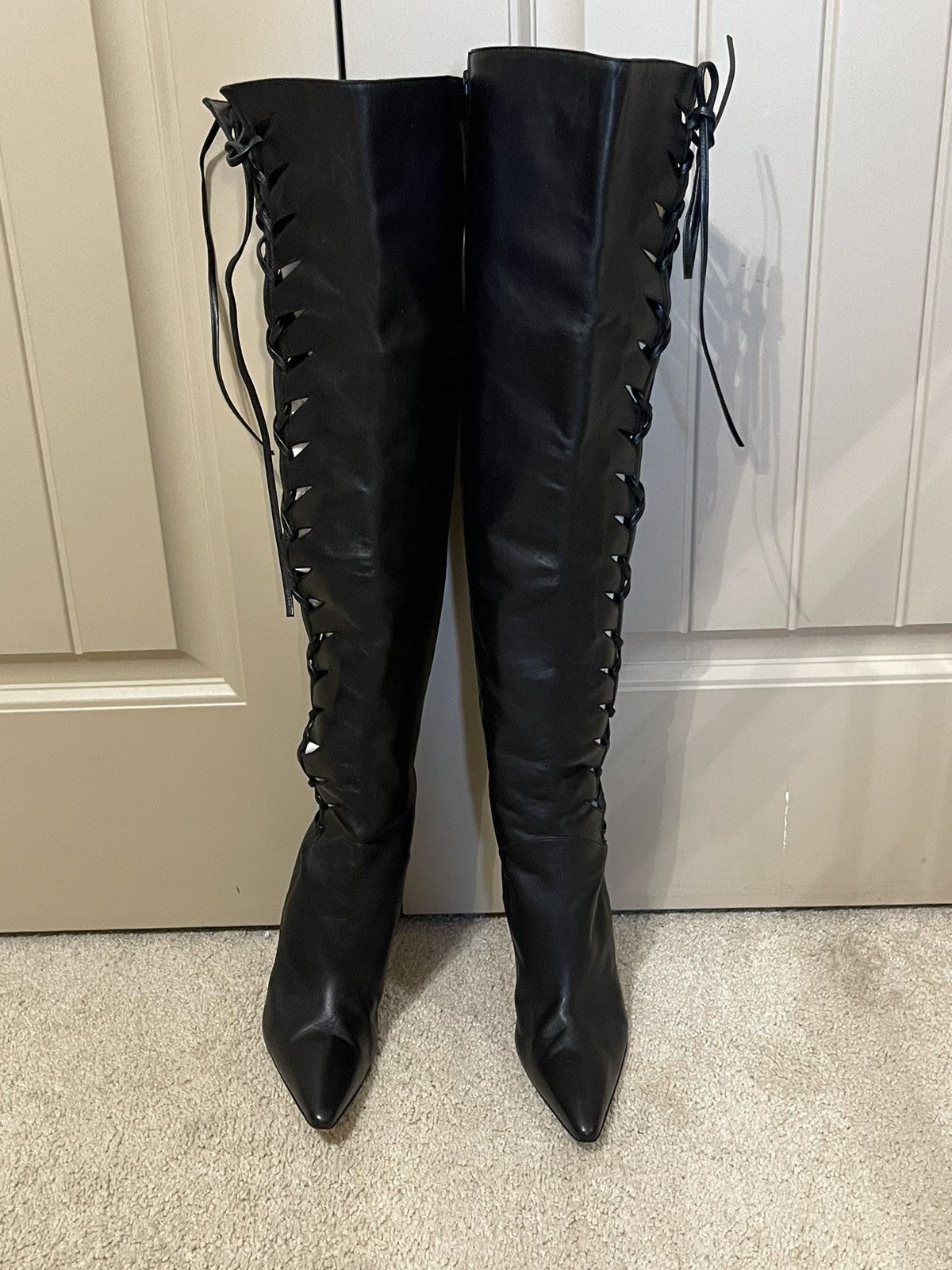 Manolo Blahnik Manolo Blahnik Leather Boots With Heel Size 8 Size US 8 / IT 38 - 5 Thumbnail