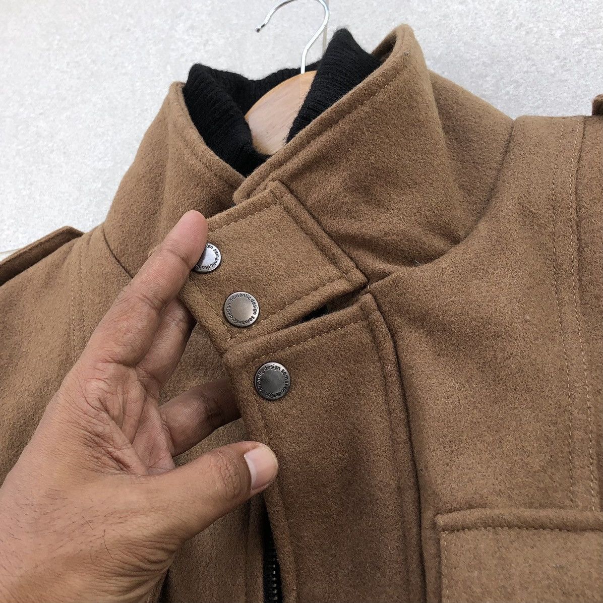 semanticdesign Japanese Brand Semantic Design Black Rip Wool Jacket Size US M / EU 48-50 / 2 - 8 Thumbnail
