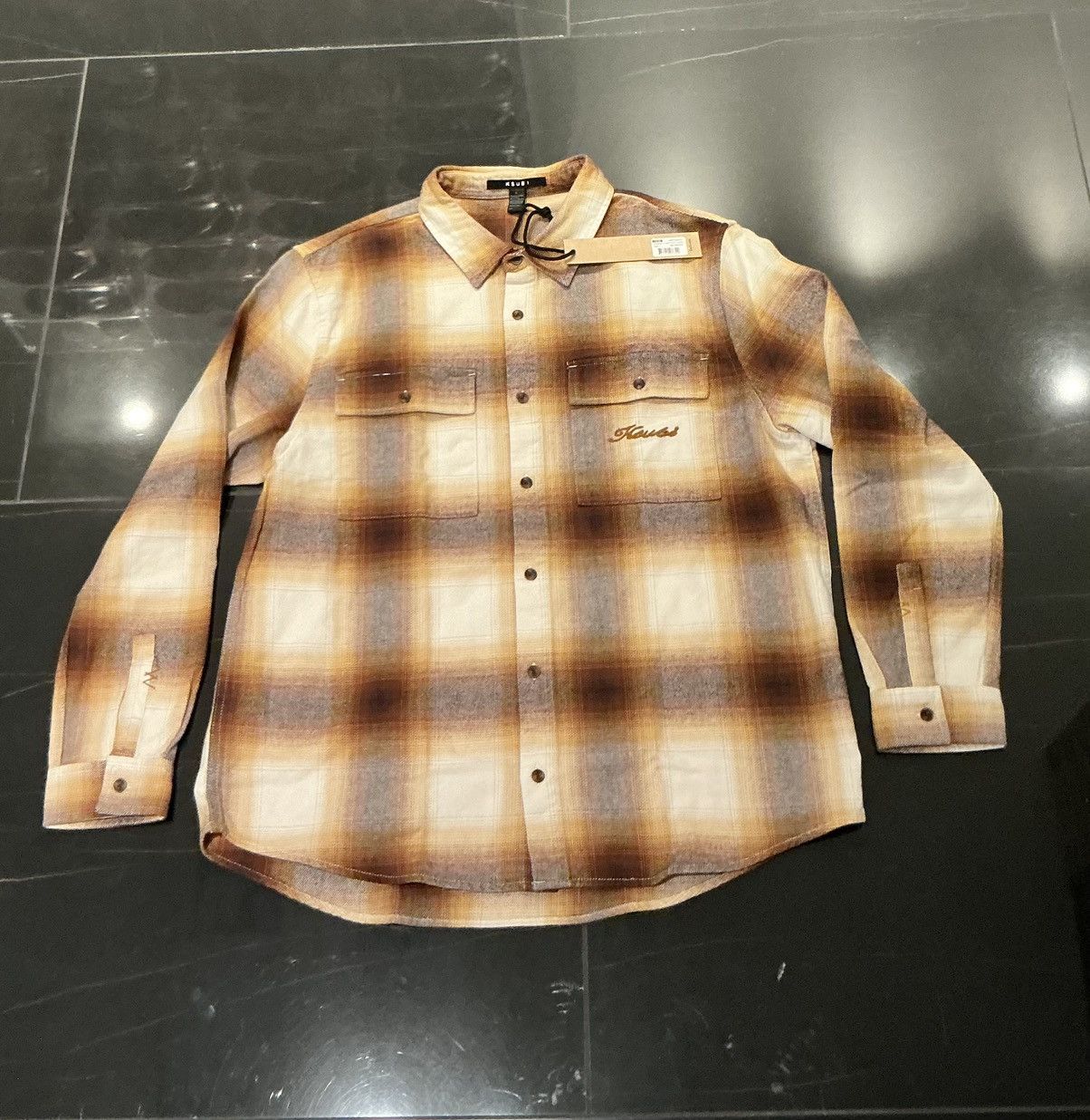 Ksubi Ksubi CA rosebowl long sleeve shirt in burnt orange Size US L / EU 52-54 / 3 - 1 Thumbnail