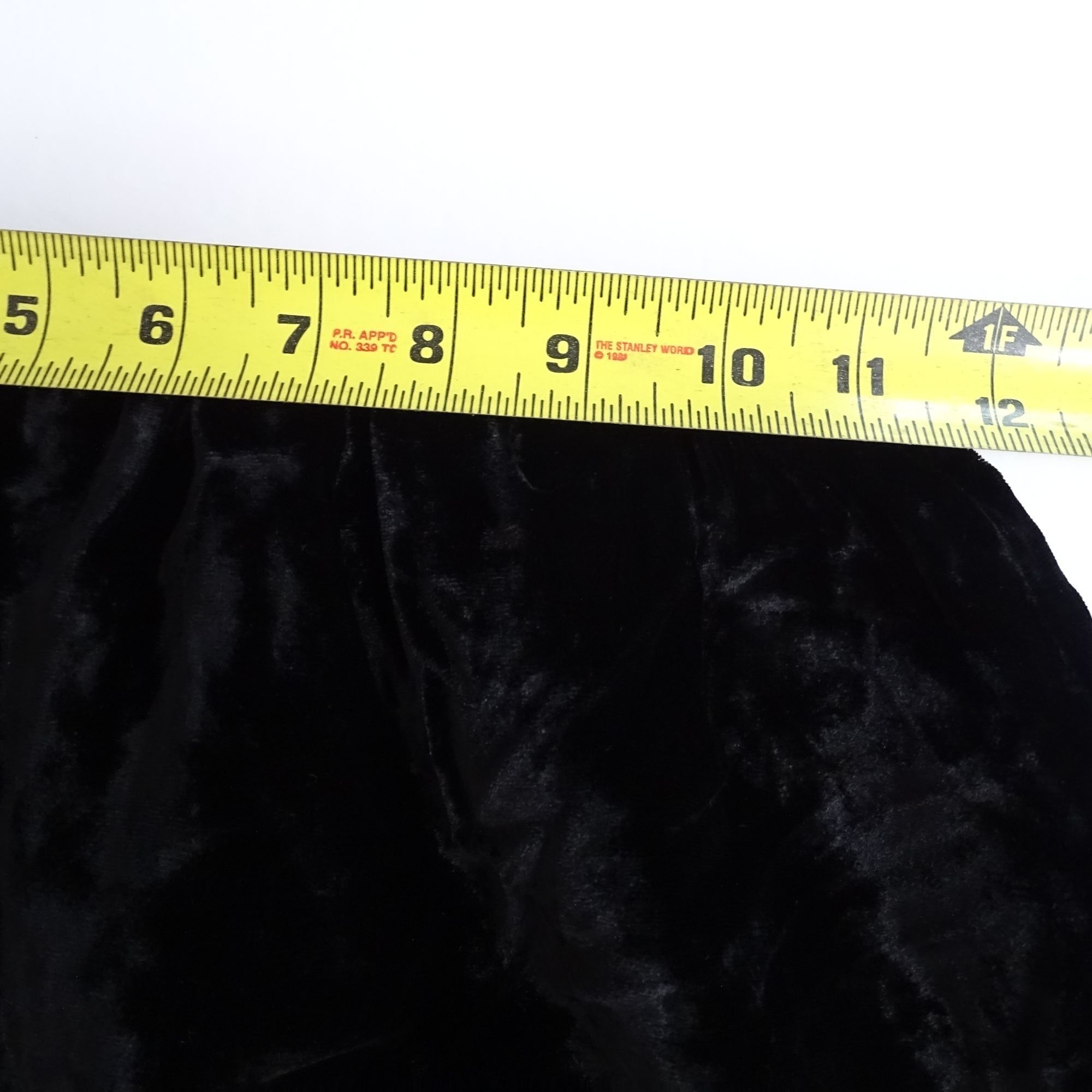 Other Vintage Victor Costa Occasion Black Velvet Skirt Size XS Size 24" / US 00 / IT 34 - 10 Thumbnail