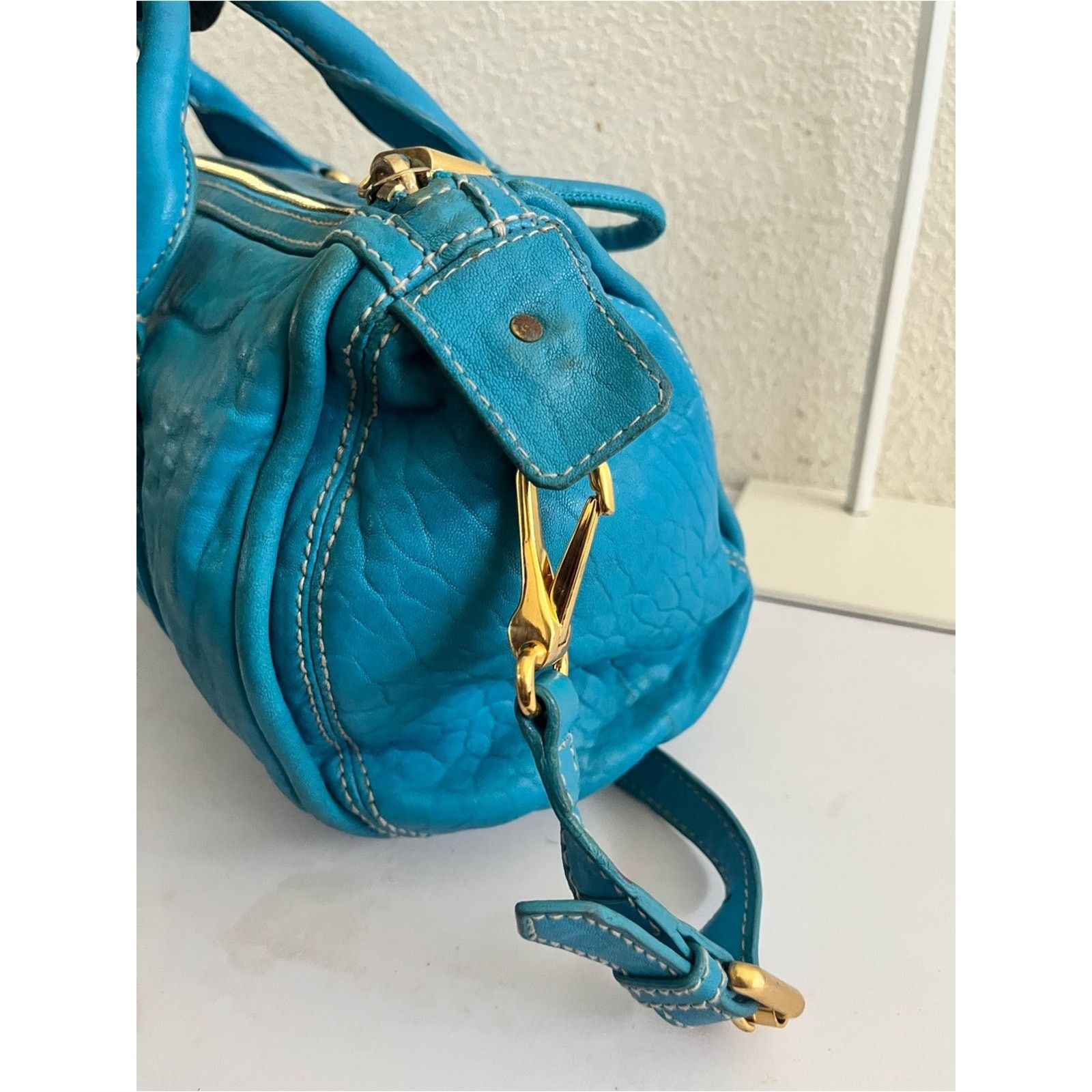 Burberry Burberry peppled leather Boston bag Size ONE SIZE - 5 Thumbnail