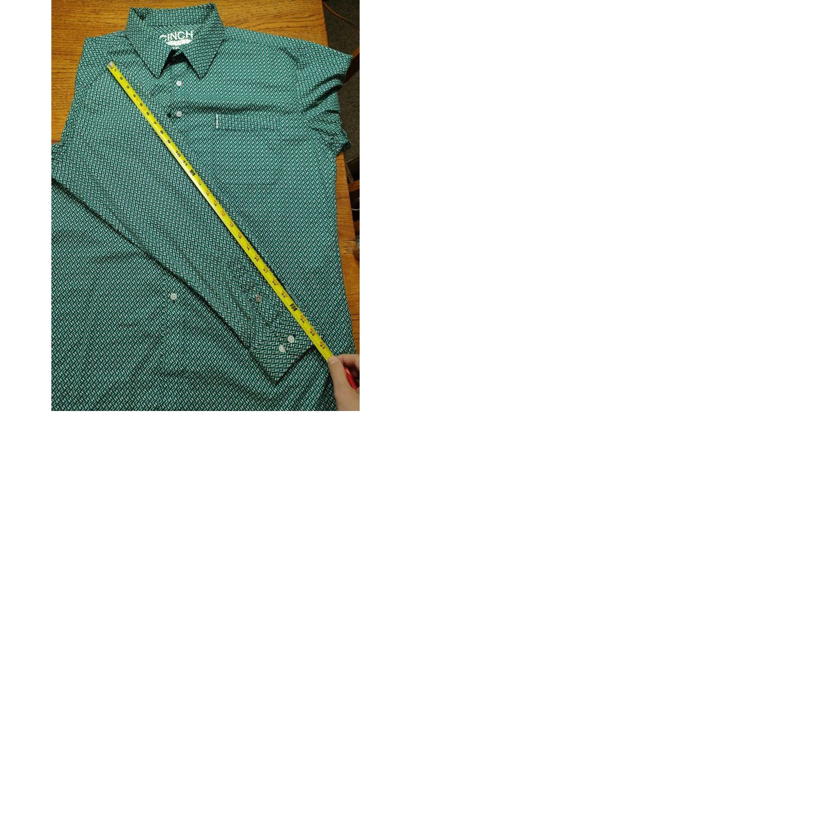 Vintage Cinch Western Button Up Shirt Mens 2XL Green Geometric Long Sleeve Shirt Size US XXL / EU 58 / 5 - 9 Thumbnail