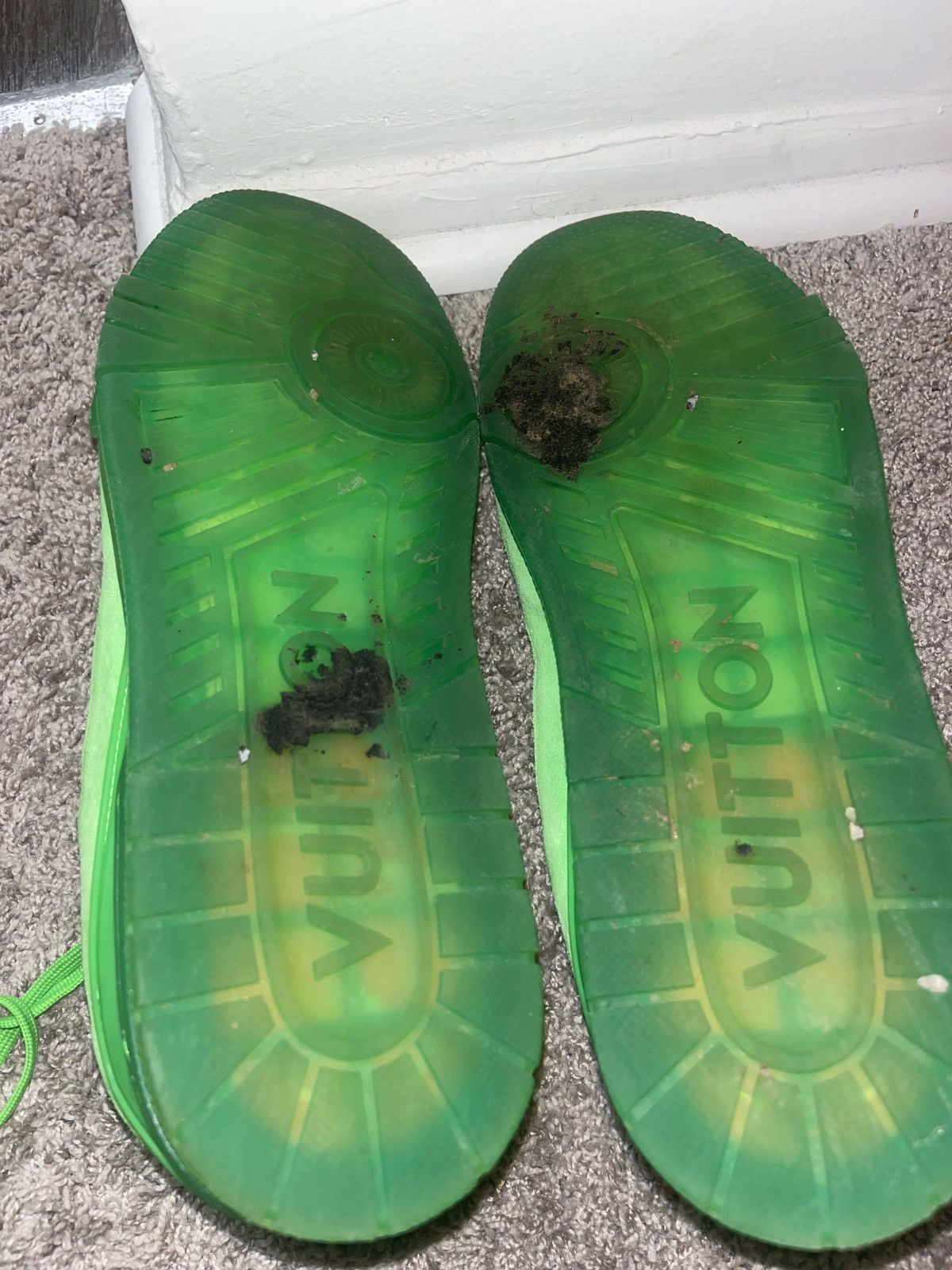 Designer × Louis Vuitton Louis Vuitton Trainer 'Fluorescent Green Monogram' Size US 13 / EU 46 - 8 Thumbnail