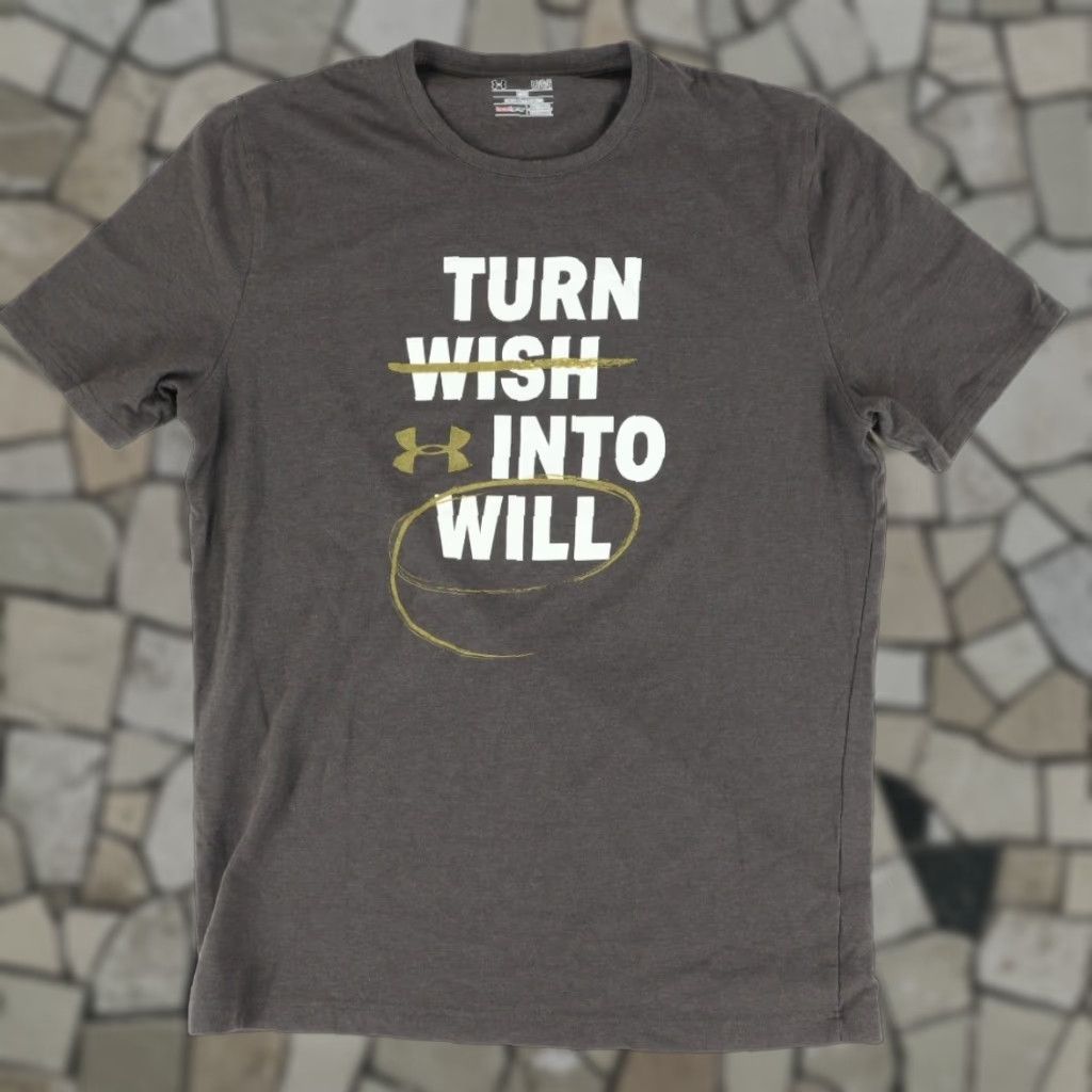 Under Armour Under Armour Heatgear Loose Turn Wish Will Solid T-Shirt Gray Men's L Shirt Size US L / EU 52-54 / 3 - 1 Thumbnail