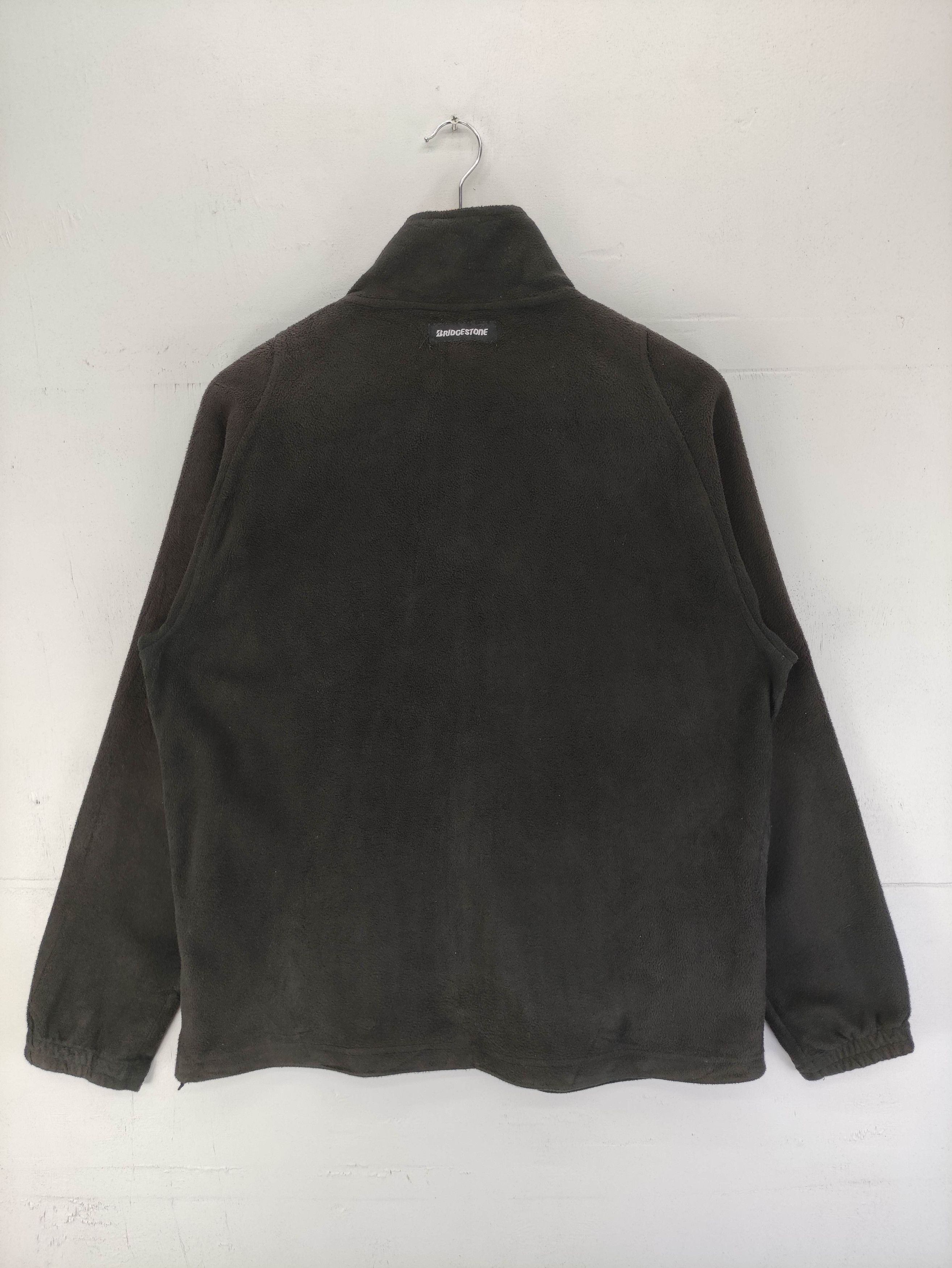 Japanese Brand Vintage Bridgestone Fleece Sweater Jacket Zipper Size US L / EU 52-54 / 3 - 7 Thumbnail