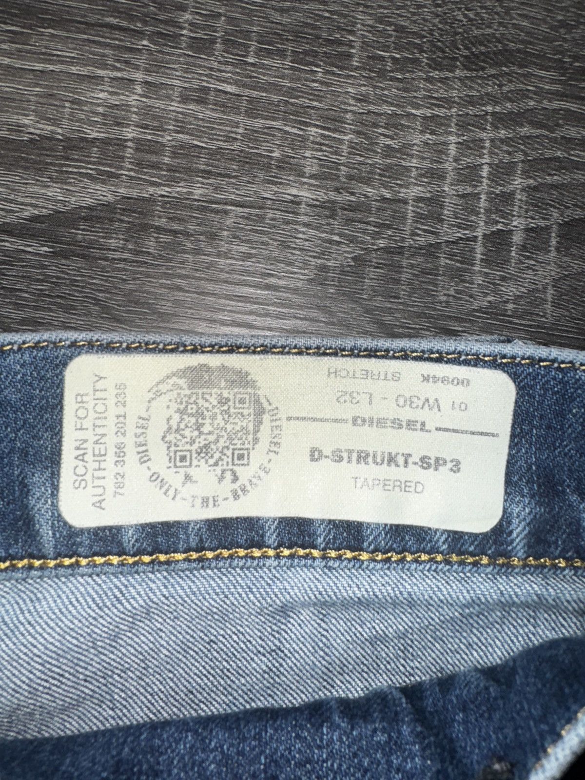 Diesel DIESEL 2 TONE TAPERED FIT D-STRUKT-SP3 JEANS L32 Size US 30 / EU 46 - 8 Thumbnail