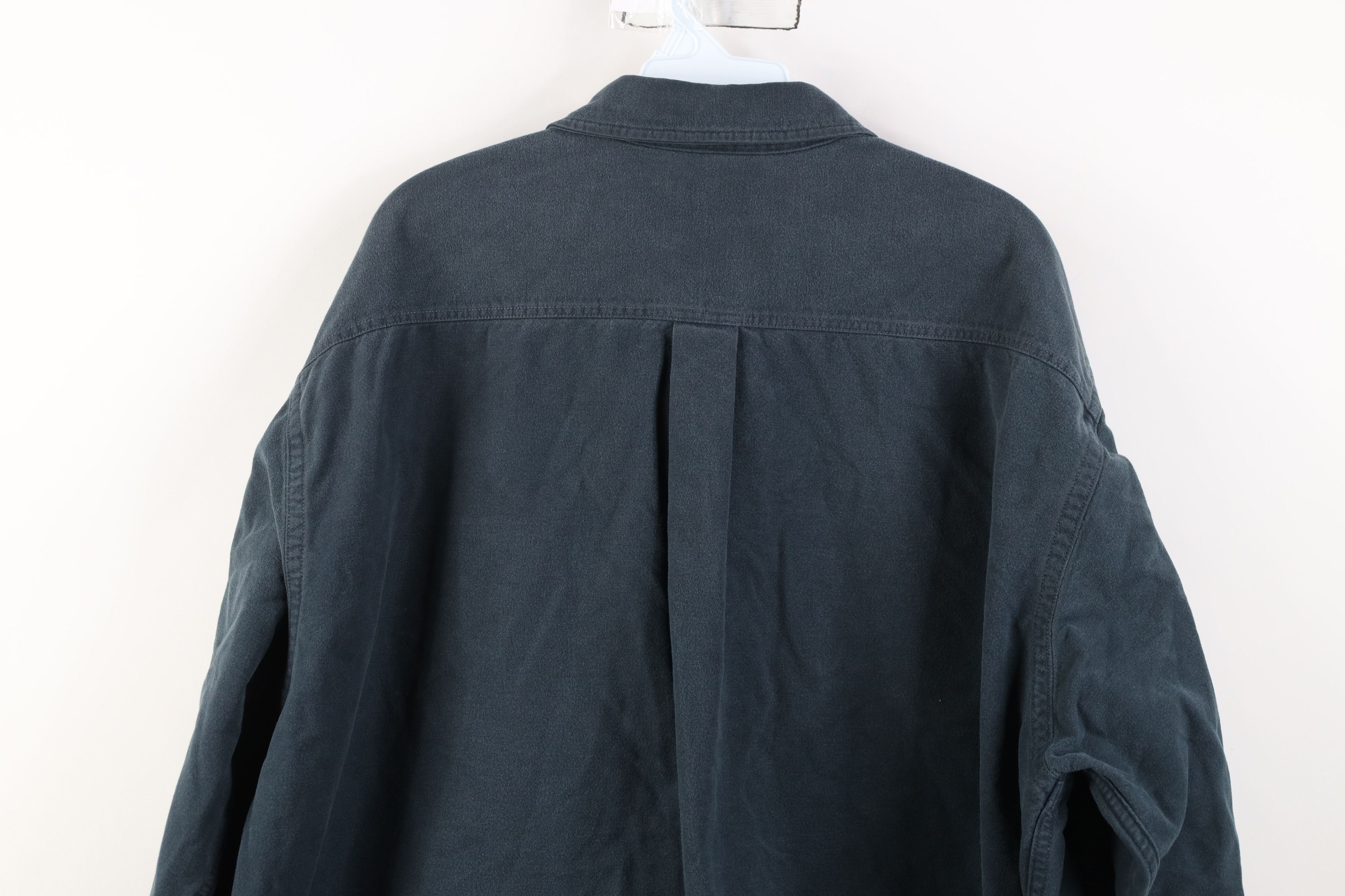 L.L. Bean Vintage 90s LL Bean Cloth Collared Button Shirt Green Size US XXL / EU 58 / 5 - 11 Thumbnail