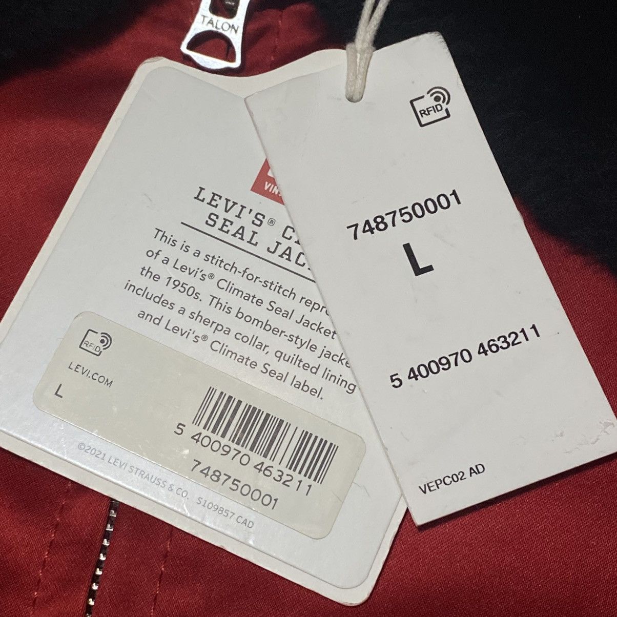 Levi's × Levi's Vintage Clothing × Vintage Levi's® LVC Climate Seal Jacket Size US L / EU 52-54 / 3 - 4 Thumbnail
