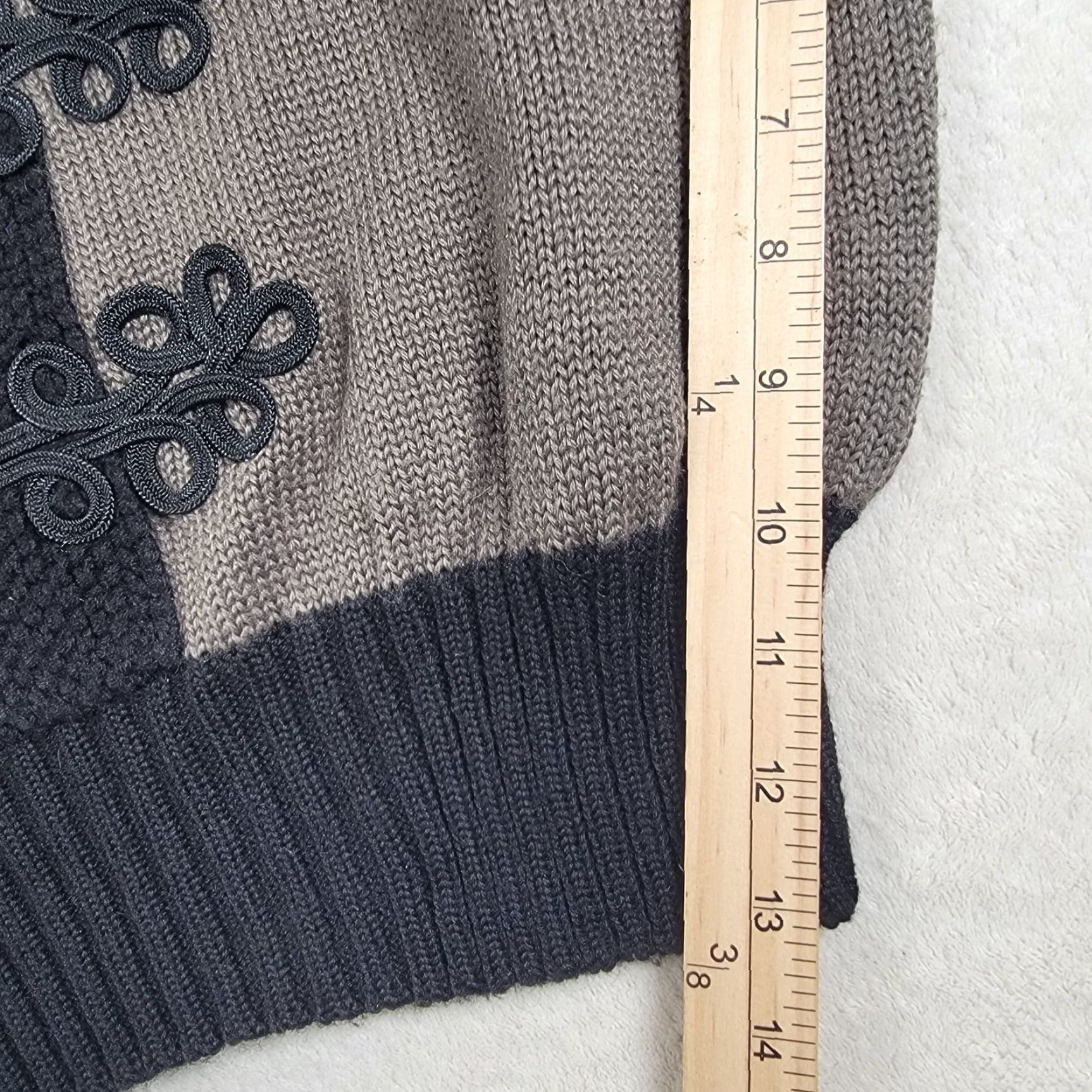 Vintage VINTAGE Nils Sweater Wool Blend Gray and Black Size L Woman Pullover High Neck Long Sleeve Casual Winter Fall Womens Size L / US 10 / IT 46 - 6 Thumbnail