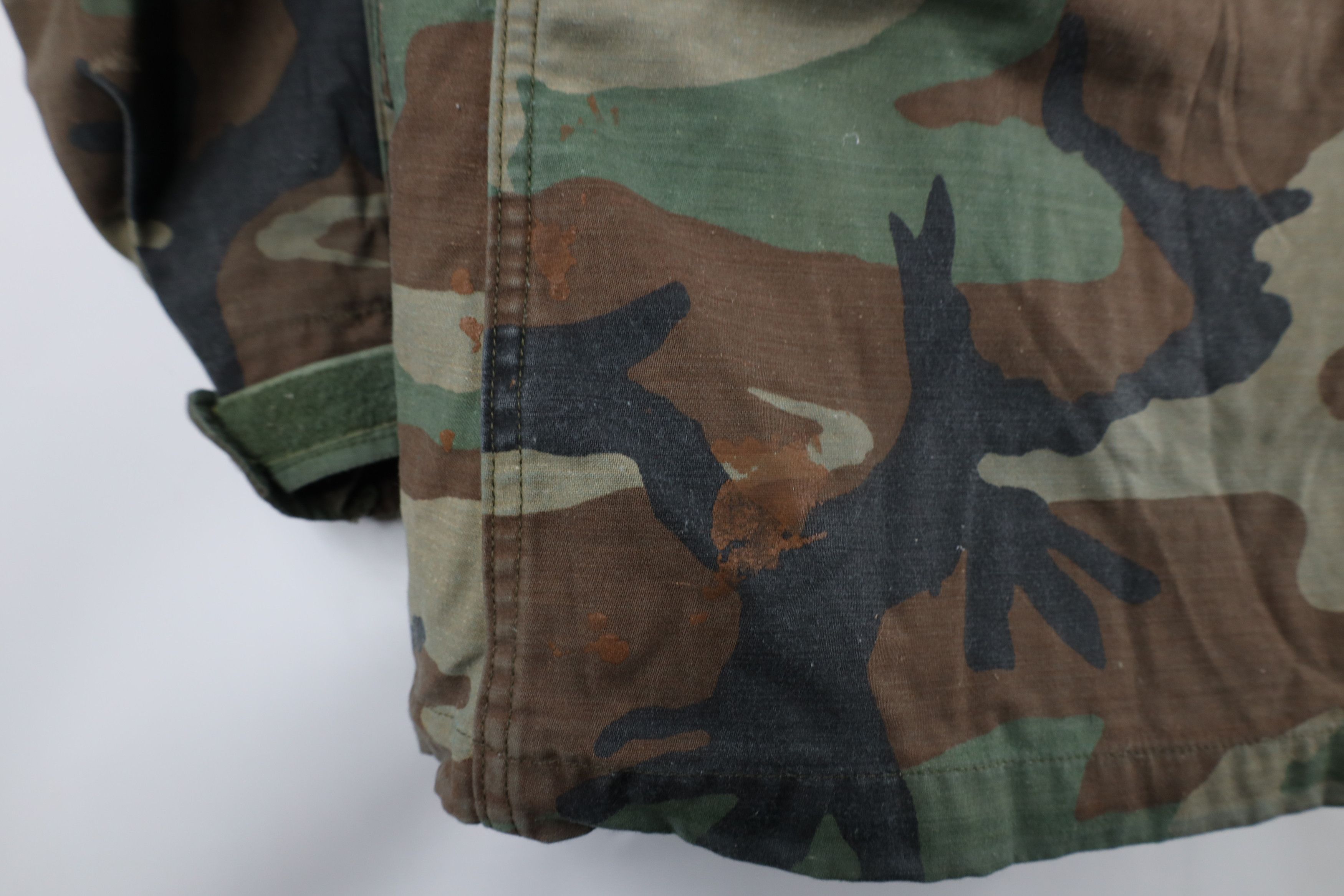 Alpha Industries × Vintage Vintage 80s Alpha Industries Camouflage Field Jacket Size US M / EU 48-50 / 2 - 10 Thumbnail