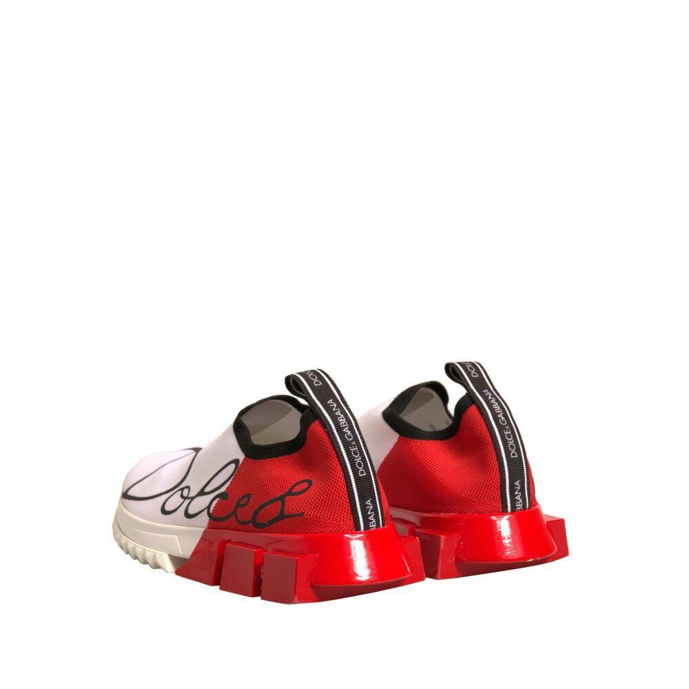 Dolce & Gabbana Dolce & Gabbana White Red Low Top Sorrento Sneakers Shoes Size US 8 / IT 38 - 5 Thumbnail