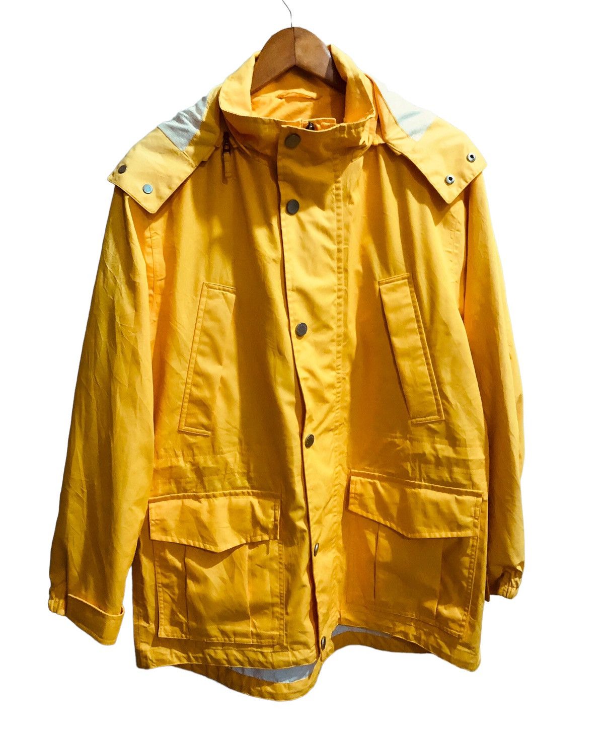 Burberry Burberry Yellow Drawstring Zipper Hoodie Jacket Size US L / EU 52-54 / 3 - 3 Thumbnail