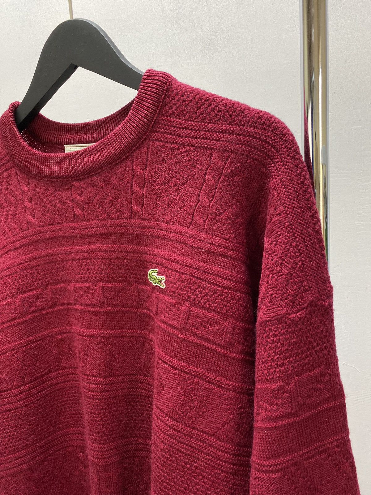 Lacoste × Vintage Chemise Lacoste Vintage Men’s Rare Wool Sweater Size US XL / EU 56 / 4 - 8 Thumbnail