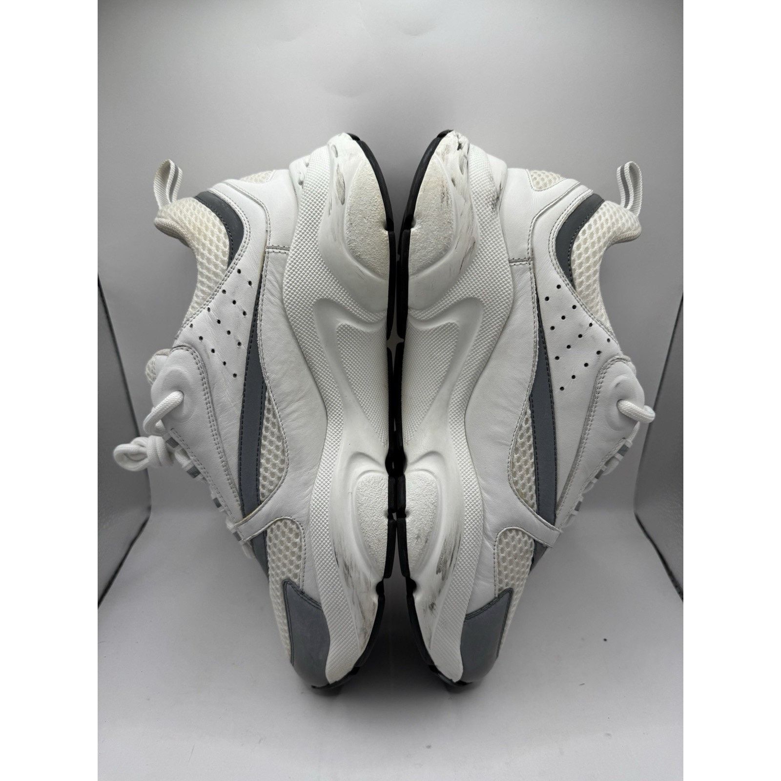 Dior Dior B22 Sneakers White Grey Mesh Leather Size 42 (US 9) Size US 9 / EU 42 - 5 Thumbnail