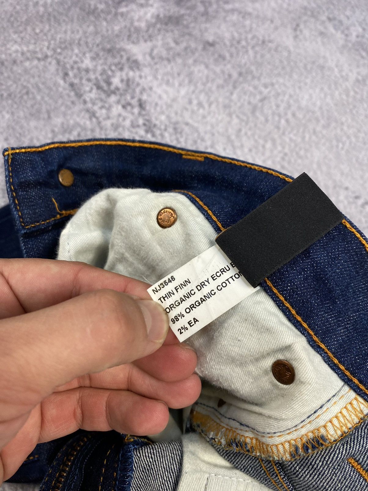 Nudie Jeans Nudie Thin Finn Organic Custom Jeans Size US 33 - 25 Thumbnail