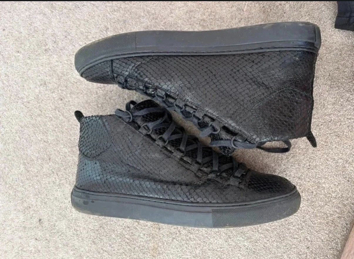 Balenciaga Balenciaga archive arena Black snakeskin 2017 Size US 9 / EU 42 - 6 Thumbnail