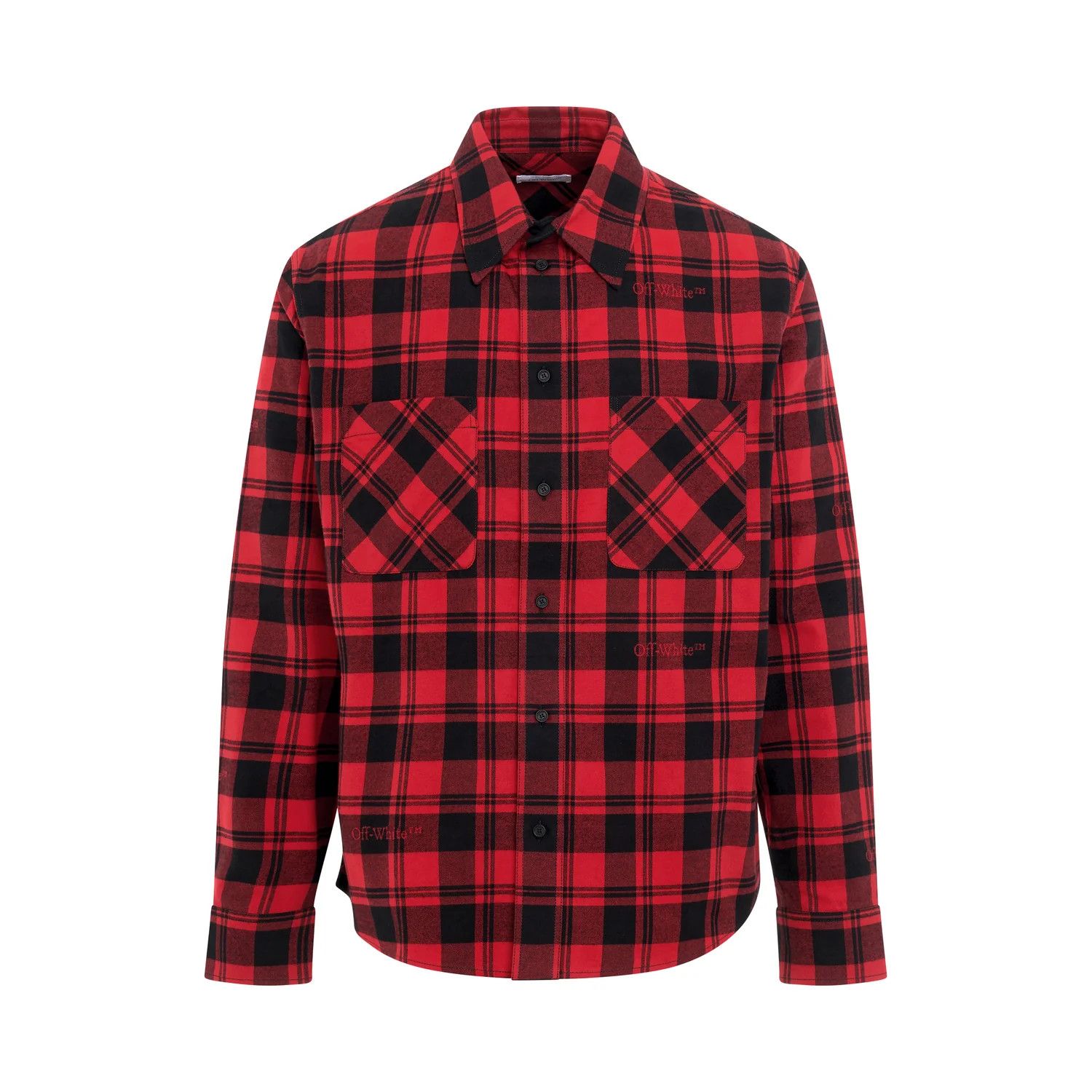 Off-White o1mris0824 Shirt in Black & Red Size US L / EU 52-54 / 3 - 1 Thumbnail