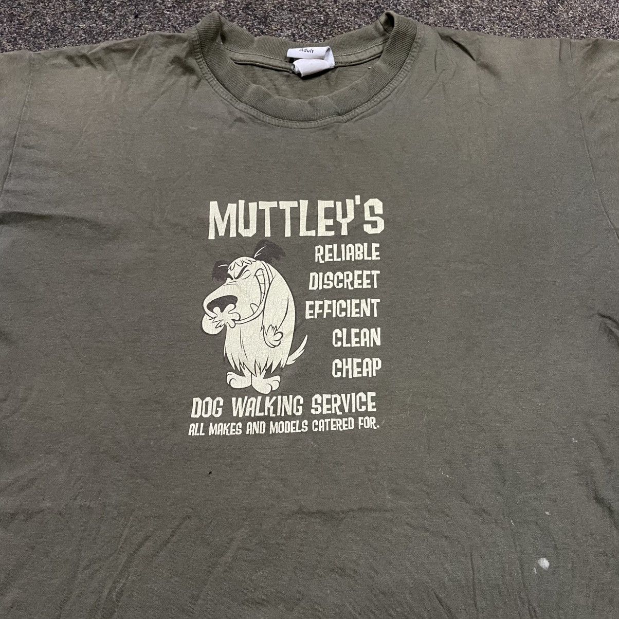 Gildan Vintage Y2K Muttley “ Dog Walking Service “ FUNNY BuyTee Size US M / EU 48-50 / 2 - 3 Thumbnail