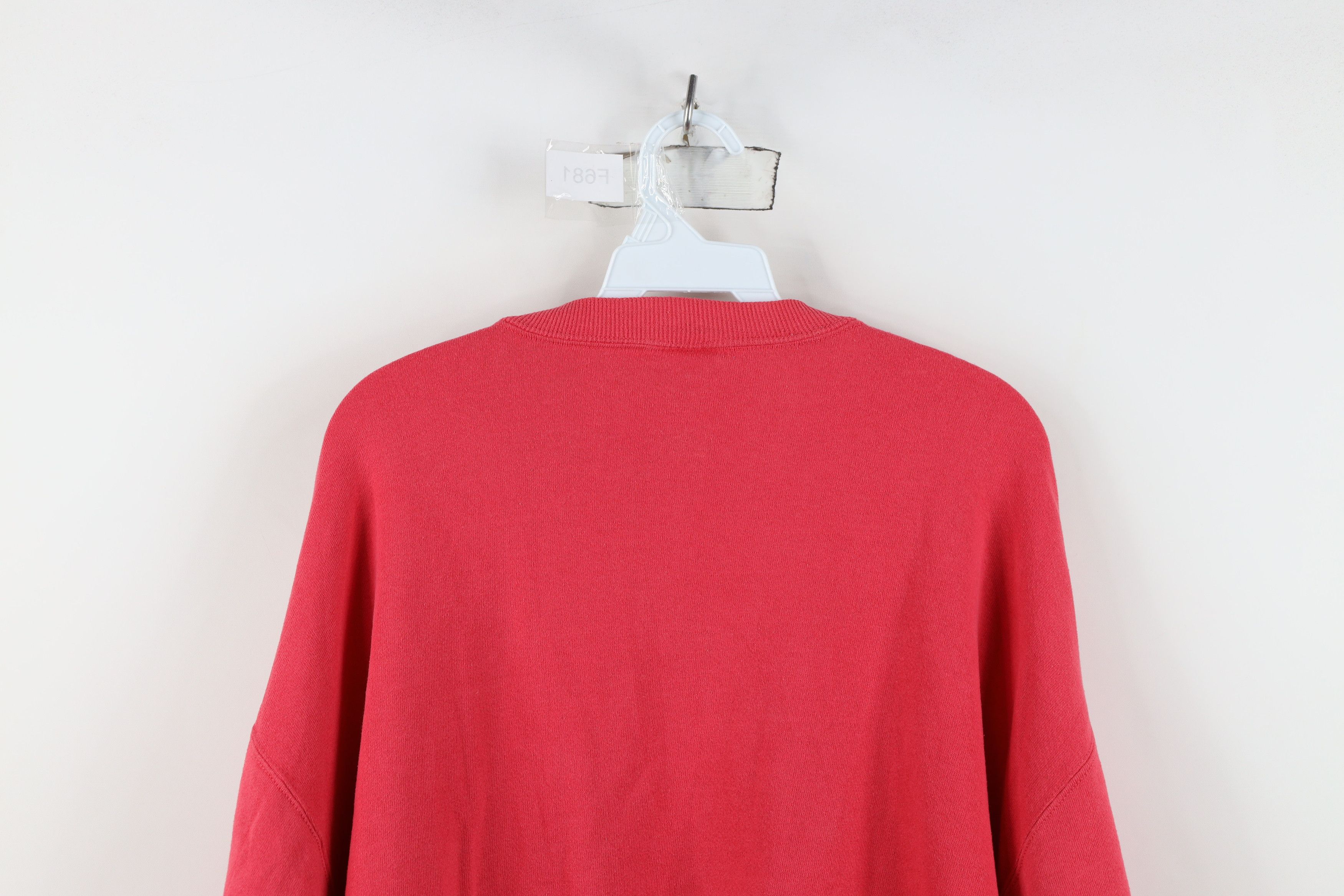 Vintage Vintage 90s Streetwear Blank Crewneck Sweatshirt Pink USA Size 3XL / US 20-22 - 11 Thumbnail