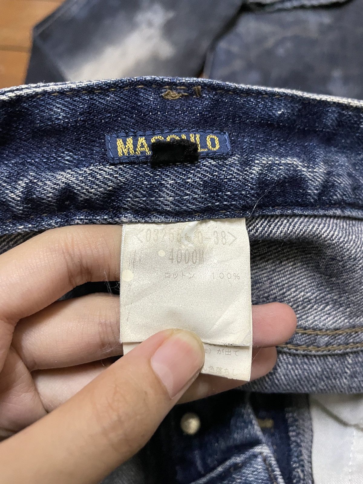 If Six Was Nine × Japanese Brand × Le Grande Bleu (L.G.B.) Rare Vintage Japanese Brand Masculo Painting Jeans 1990s Size US 29 - 10 Thumbnail