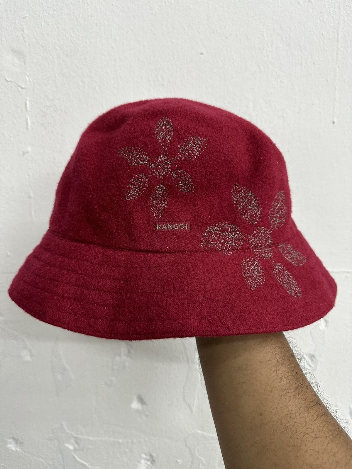 Kangol × Vintage VTG Kangol Stitch Floral Trilby Bucket Hat Size ONE SIZE - 1 Thumbnail