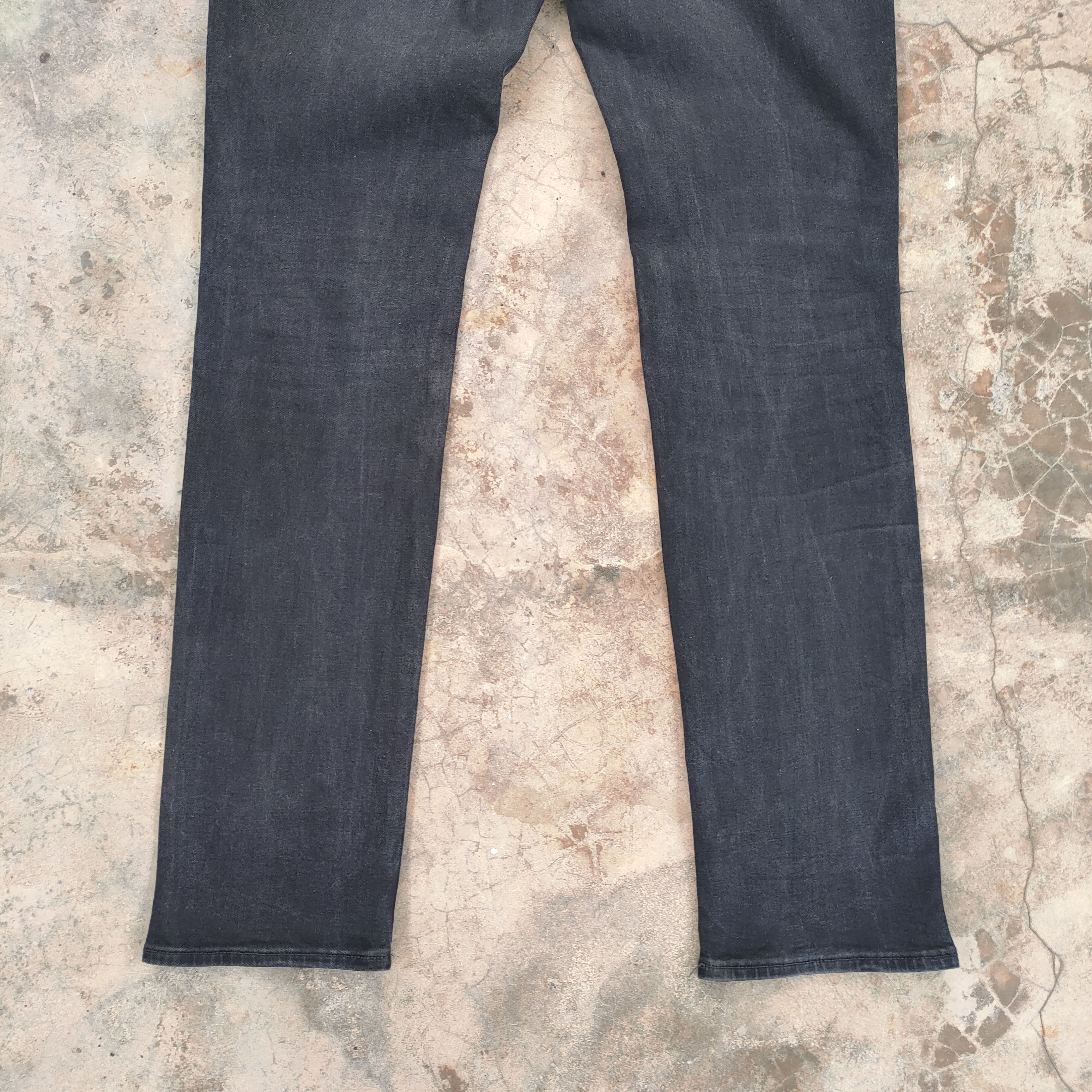 Japanese Brand VINTAGE JAPANESE SKINNY BLACK RIPPED DENIM PANTS Size US 34 / EU 50 - 11 Thumbnail