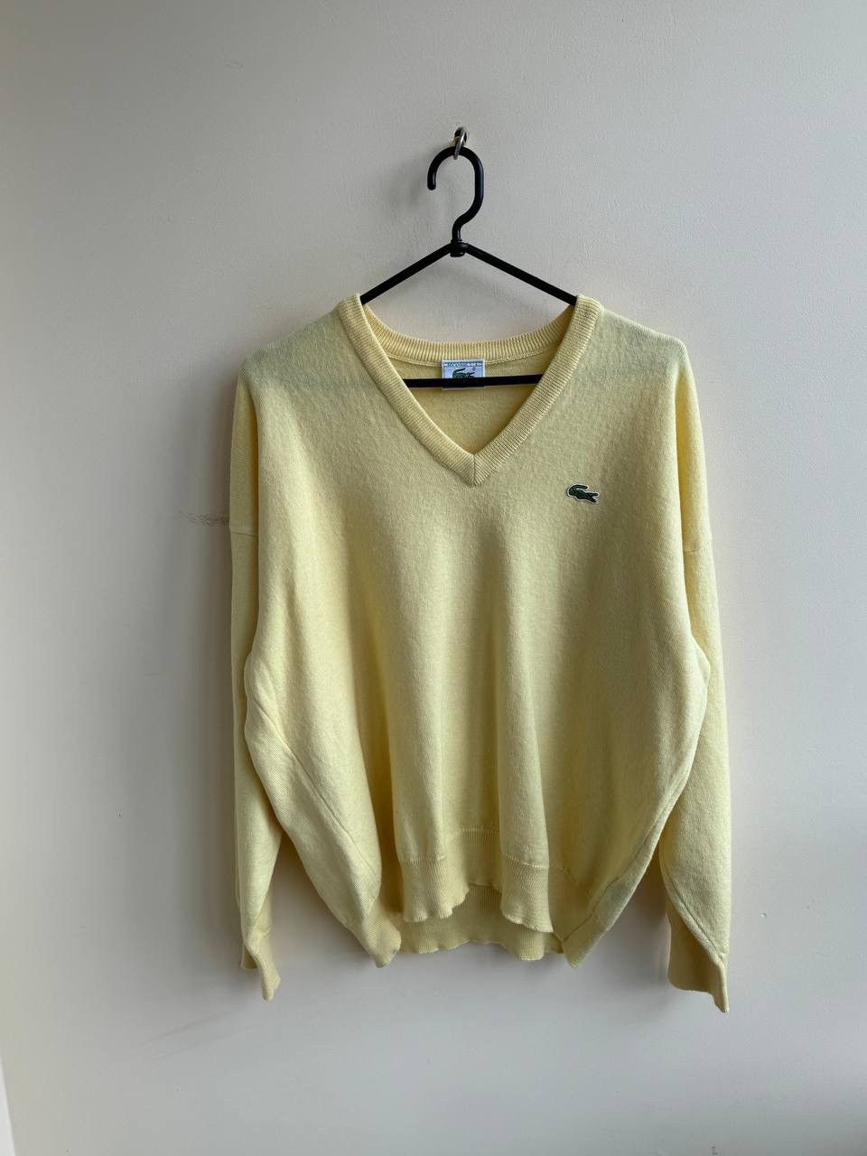Lacoste × Vintage Lacoste vintage sweater 90s Y2K yellow knitwear Size US M / EU 48-50 / 2 - 1 Thumbnail