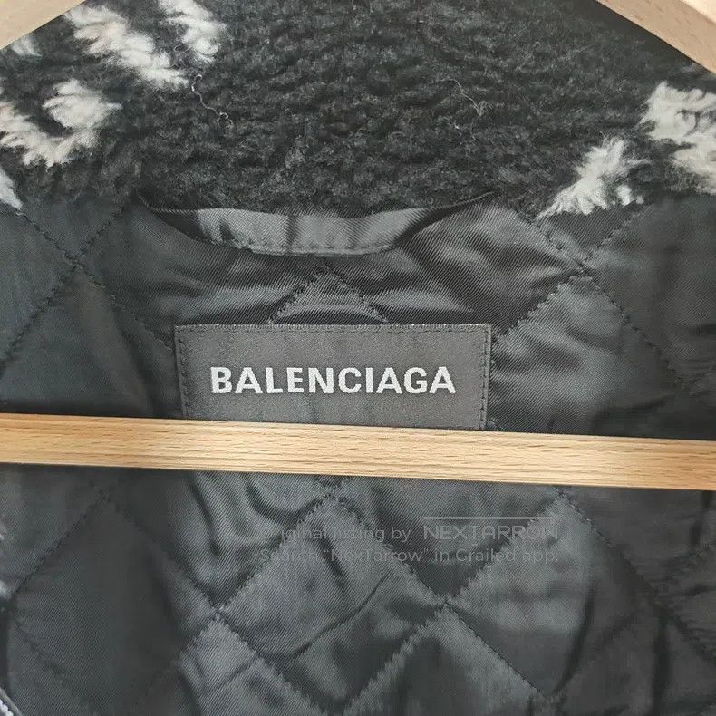 Balenciaga Balenciaga Black Printed Teddy Jacket with Logo Design Size US M / EU 48-50 / 2 - 2 Thumbnail