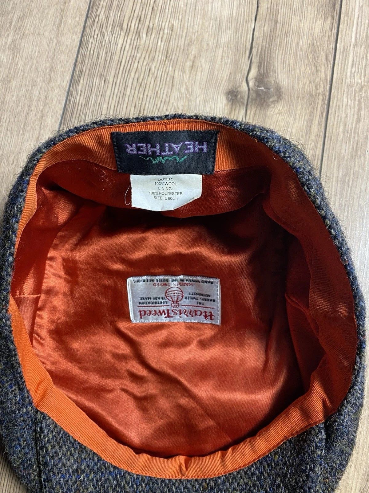 Harris Tweed County Cap, Harris Tweed Vintage Size L Size ONE SIZE - 5 Thumbnail