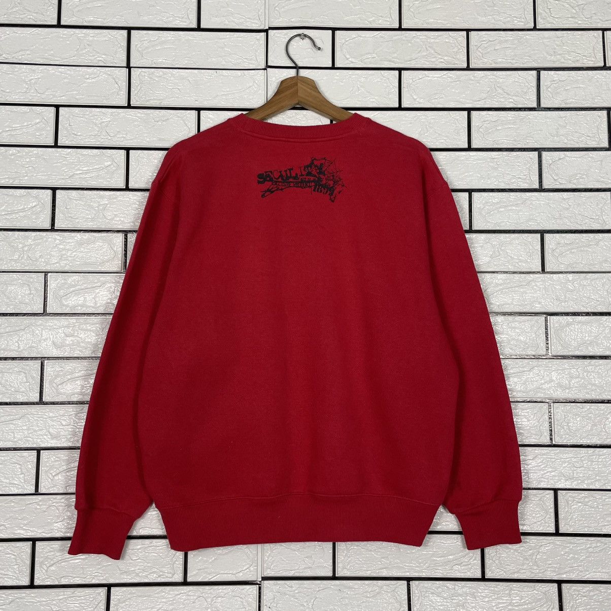 Japanese Brand Seculity Big Print Red Sweatshirt Size US M / EU 48-50 / 2 - 7 Thumbnail