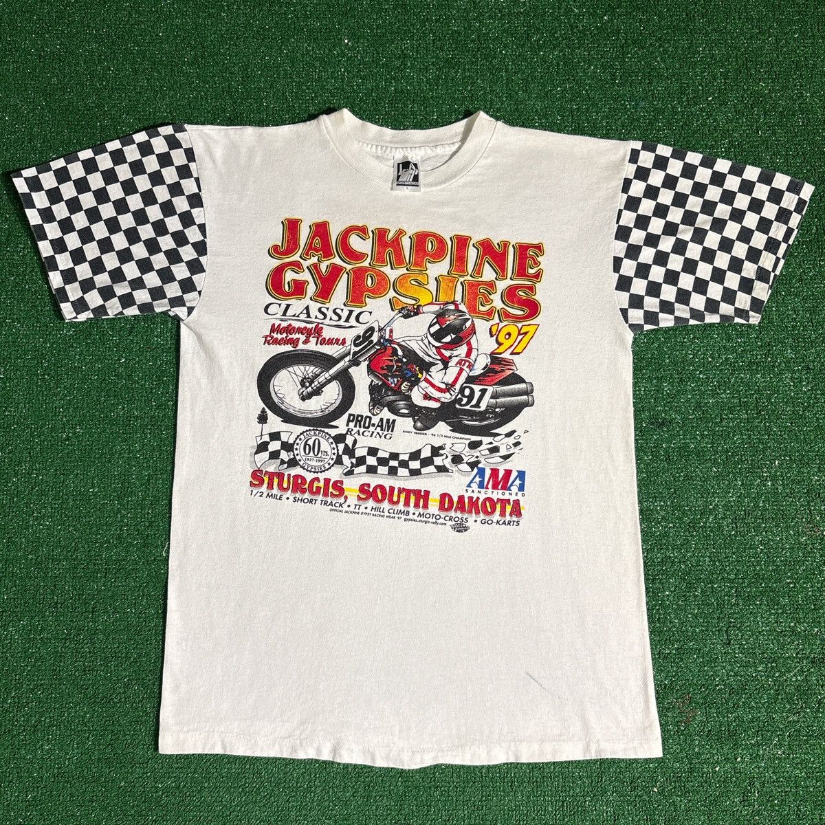 Vintage Vintage 1997 Jack Pine Gypsies Racing Tee Size L Size US L / EU 52-54 / 3 - 1 Thumbnail