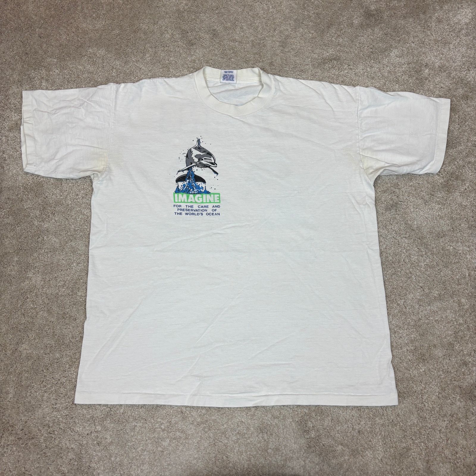 Vintage Vintage 80s Club Sportswear Imagine Dolphins Shirt Men's XL Size US XL / EU 56 / 4 - 3 Thumbnail