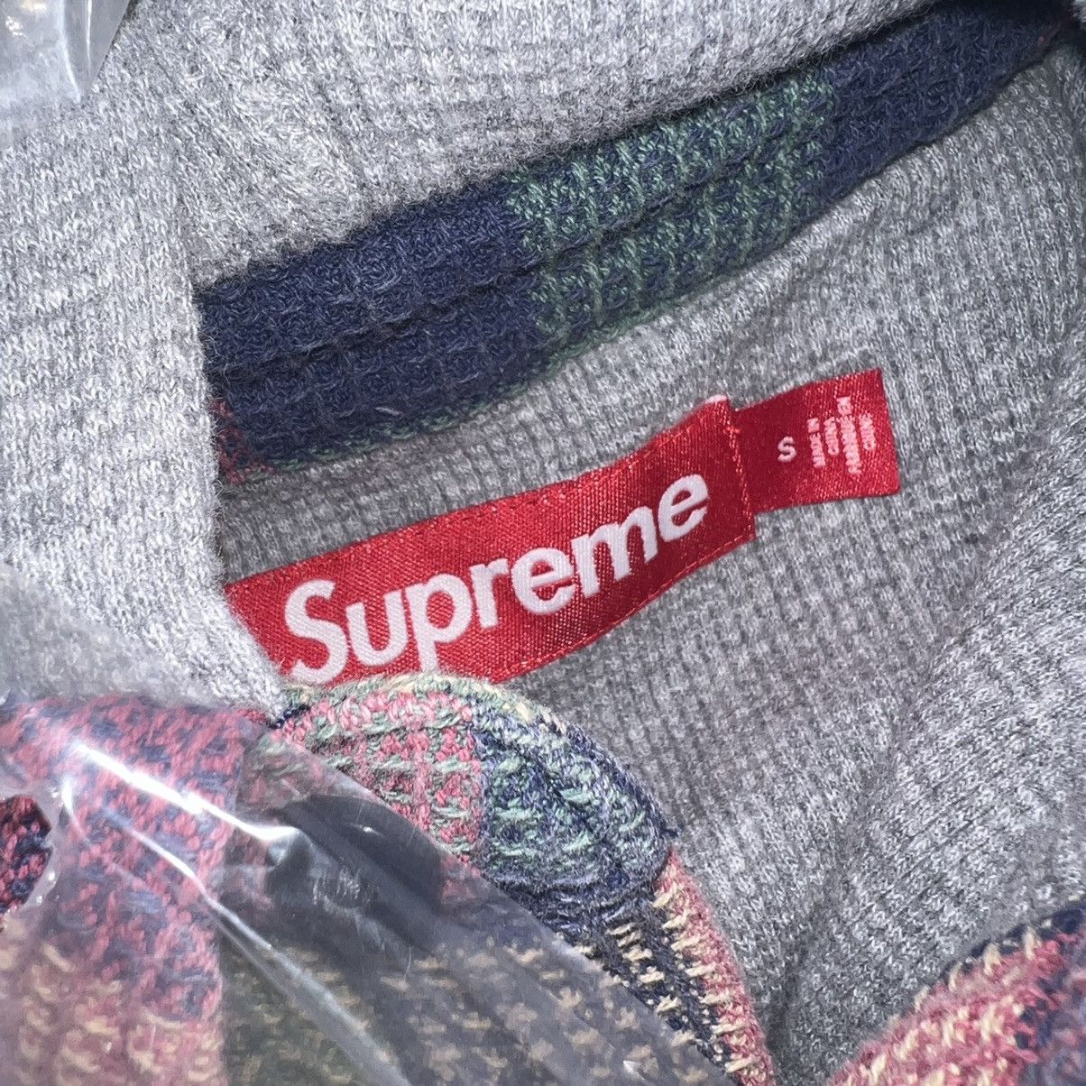 Supreme Supreme Waffle Plaid Hooded Shirt Multicolor Size: S Size US S / EU 44-46 / 1 - 6 Thumbnail