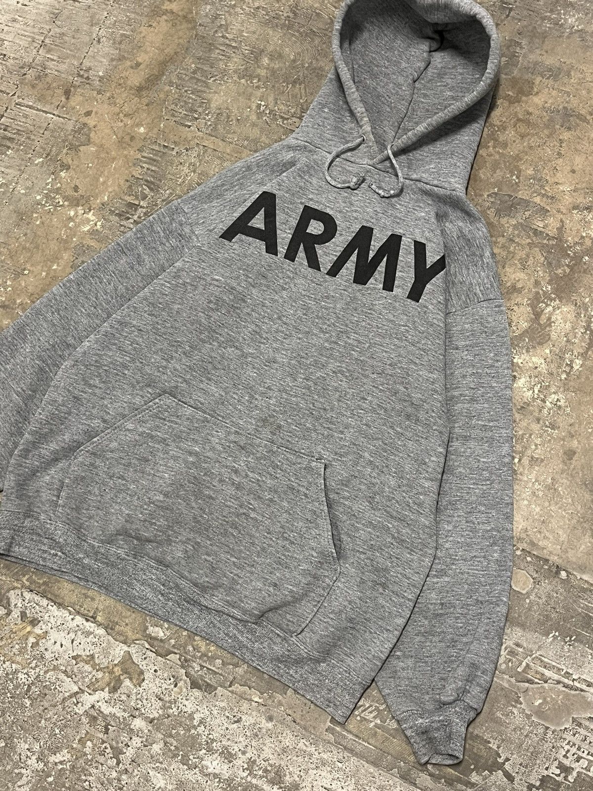 Vintage Vintage army boxy fit spell out sweatshirt Russell hype Size US XL / EU 56 / 4 - 6 Thumbnail